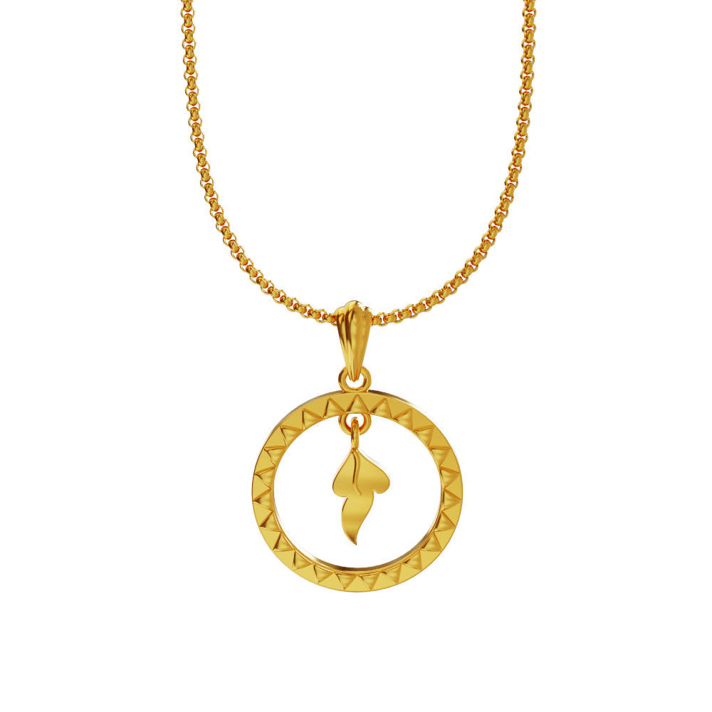 Circular-Design-Gold-Pendant