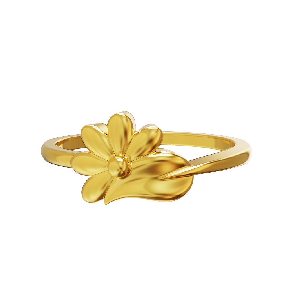 Jasmine Floral Gold Ring
