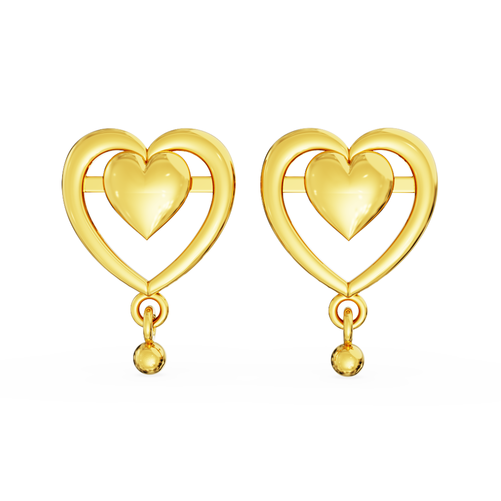 Latest Stylish Valentine Collection White Pearl with Heart Shape Earring  for Girls New Design Earrings for