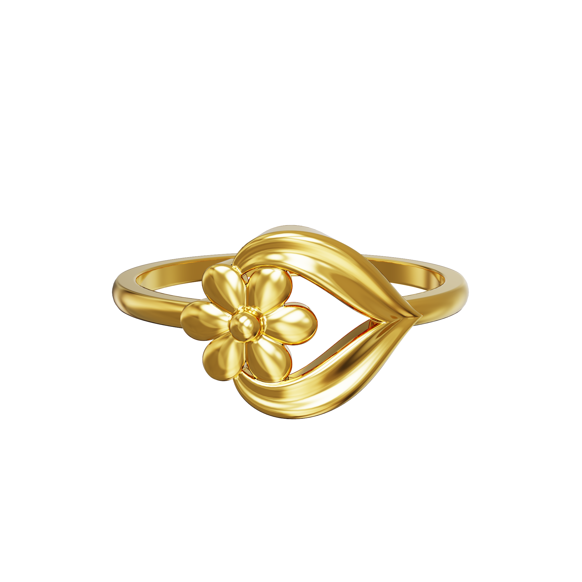 Amazon.com: Hindu Pendants Dainty 10k Yellow Gold High Polish Open Lotus Flower  Ring (Size 4): Clothing, Shoes & Jewelry