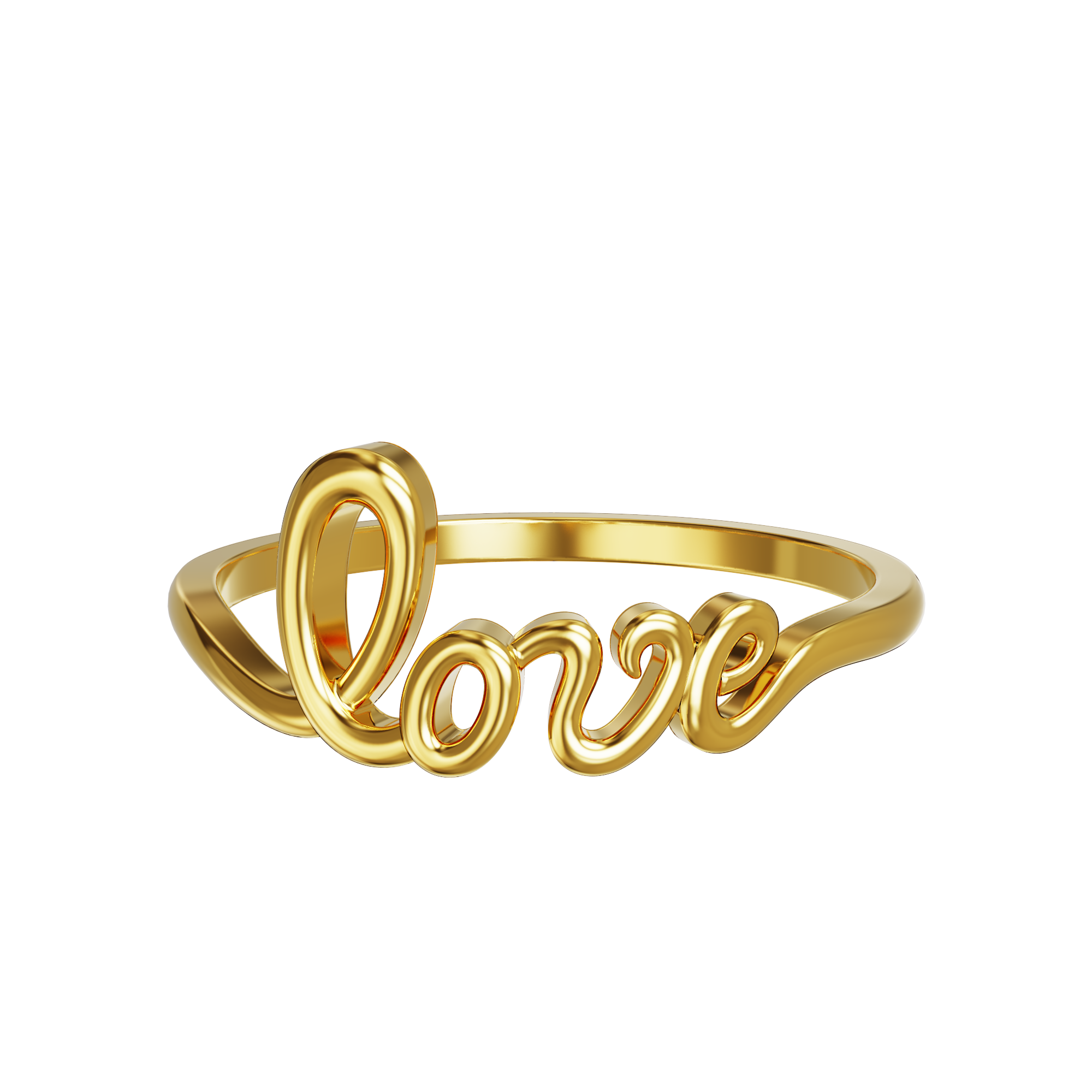 LATS Gold Color Hollowed-out Heart Shape Open Ring Design Cute Fashion Love  Jewelry for Women Girl Child Gifts Adjustable