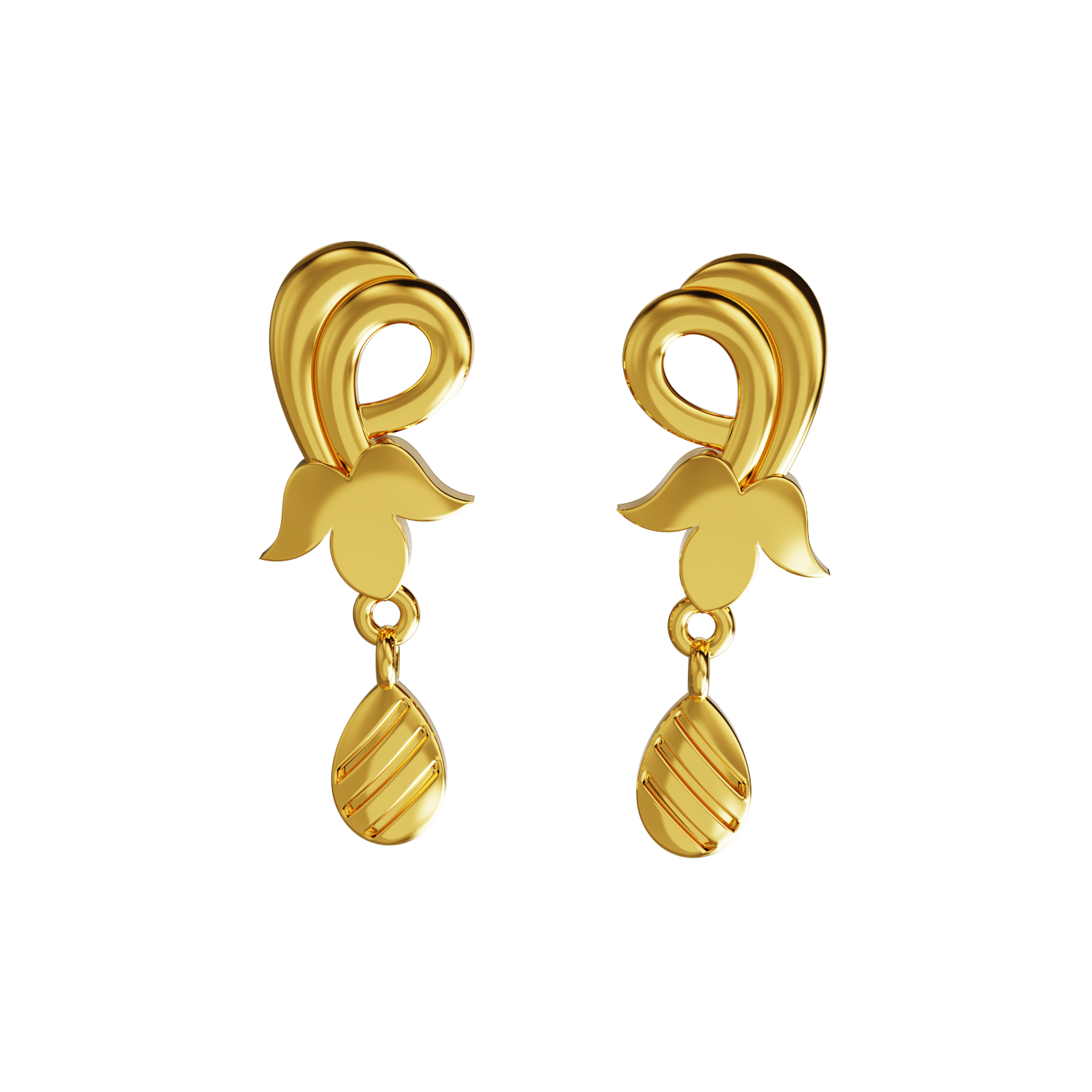 Buy South Indian Style Traditional Look Gold Design Short Earrings for Women