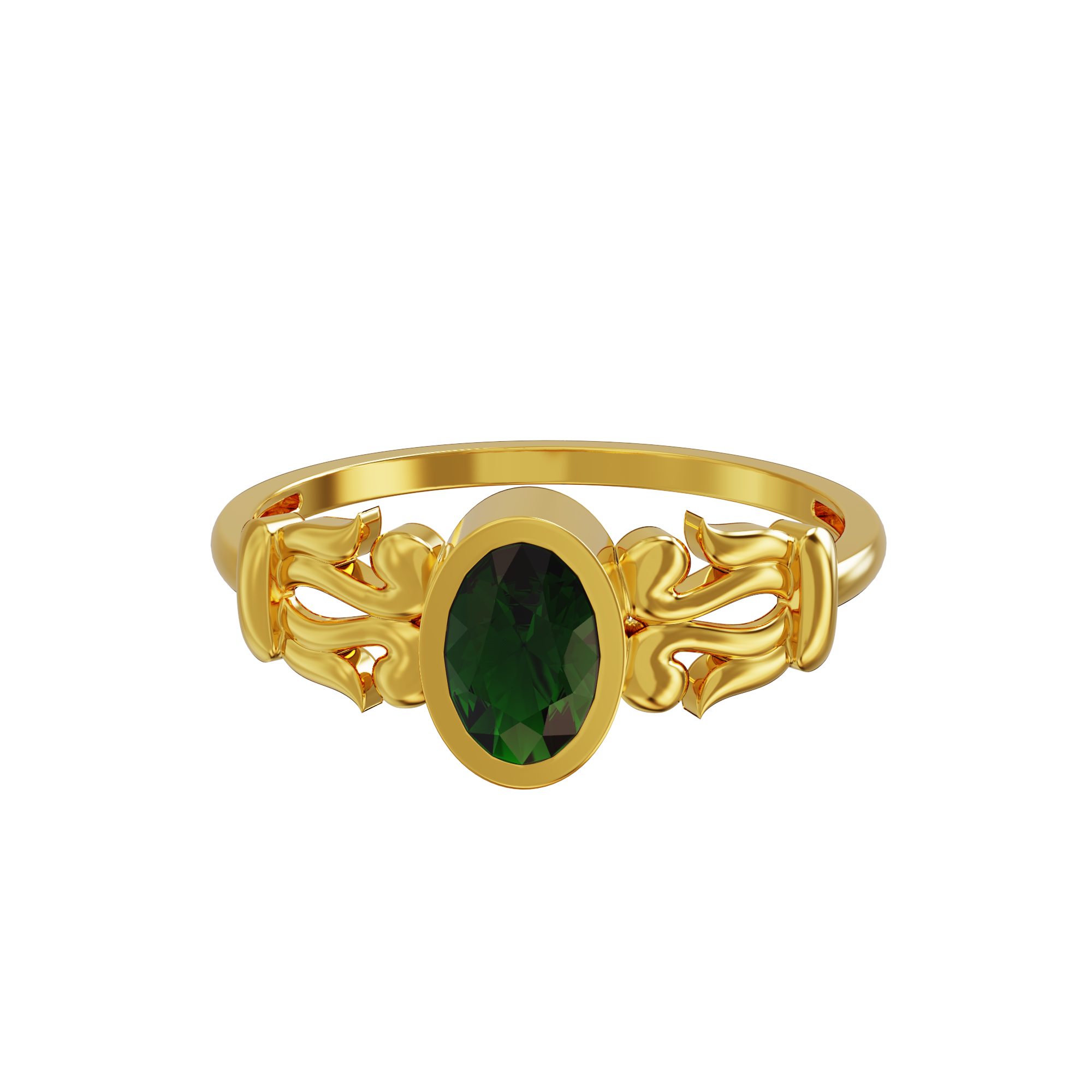 Natural Emerald Ring 5.25 RATTI 5.00 CARAT (Natural Panna RING /Panna stone Gold  Ring) Original AAA