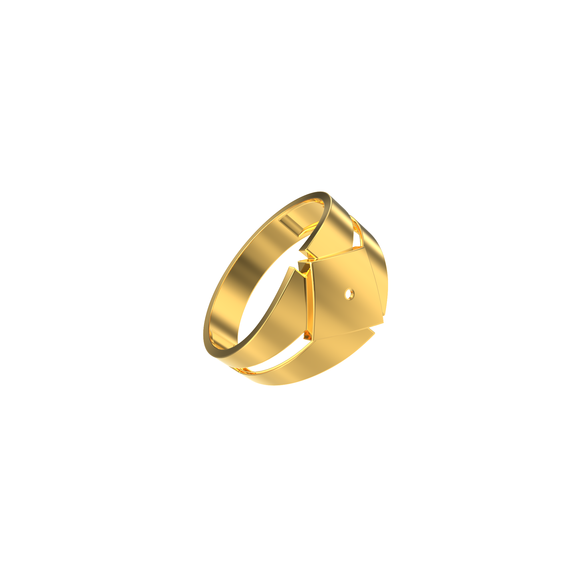 Plain Square Design Gents Gold Ring 01 11 Spe Gold