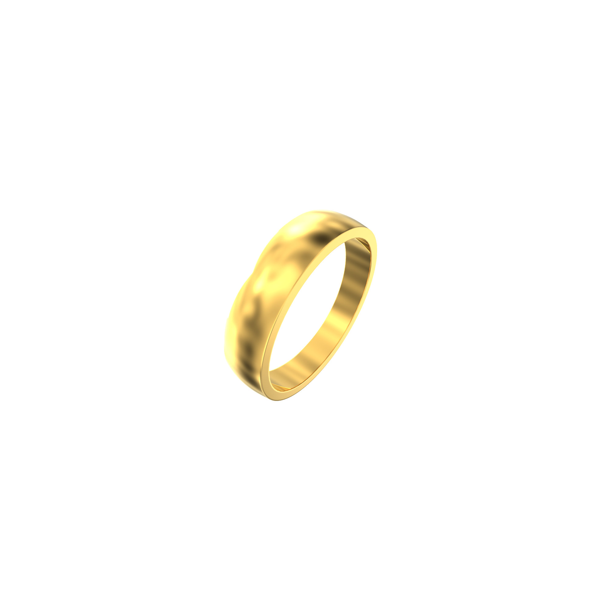 Curved wedding band Rose gold wedding band Women Plain gold Leaf ring –  HelloRing