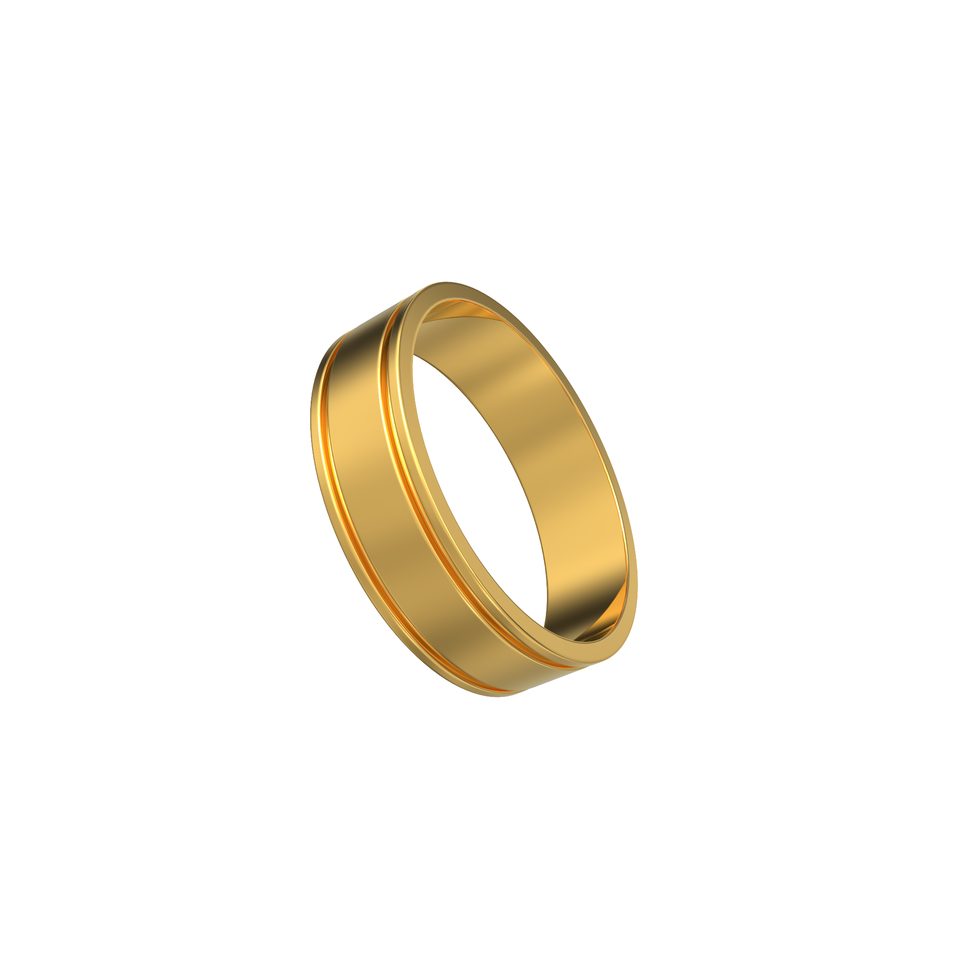Classic Half Round Matte Brush Wedding Band in Dome Yellow Gold 10K 6mm  Size 10 | MADANI Rings