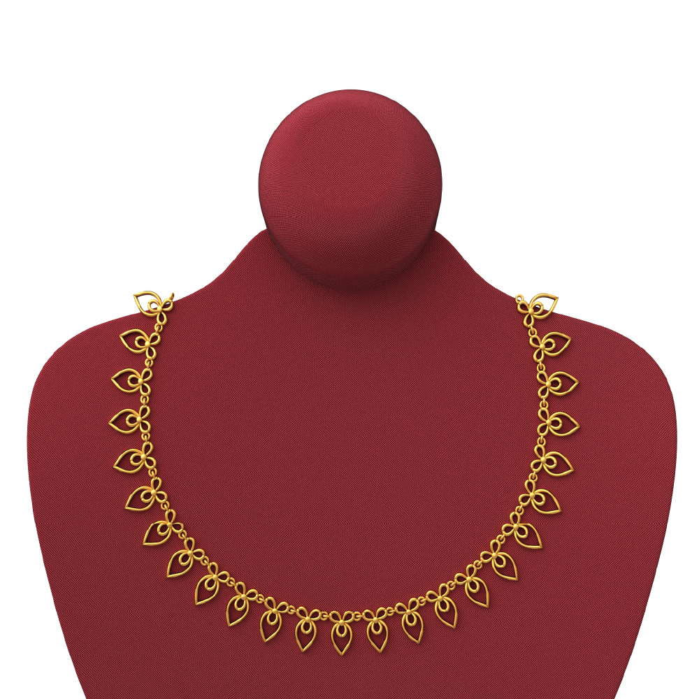 SPE Gold - Latest Gold Design Necklace With Matching Earrings