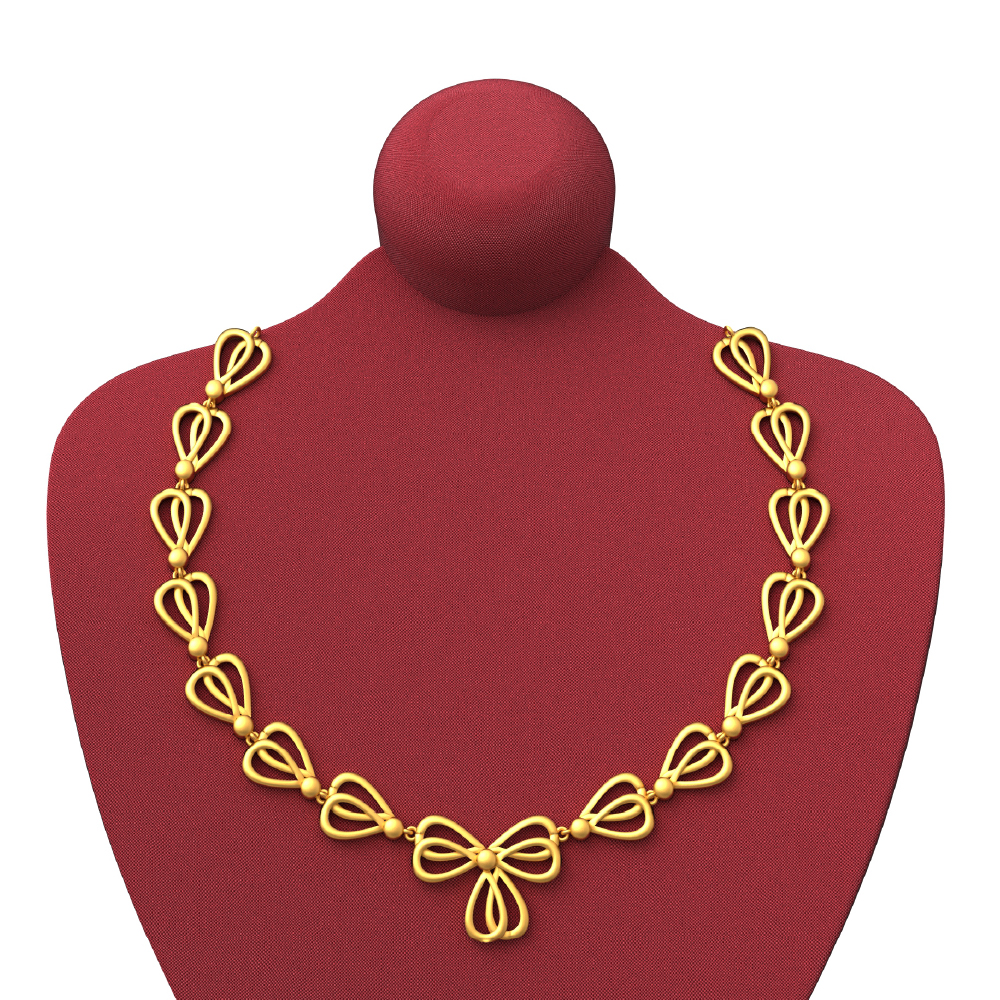 22 Carat Golden 15.350g Ladies Gold Necklace at Rs 92100/piece in Mumbai |  ID: 2852170378512
