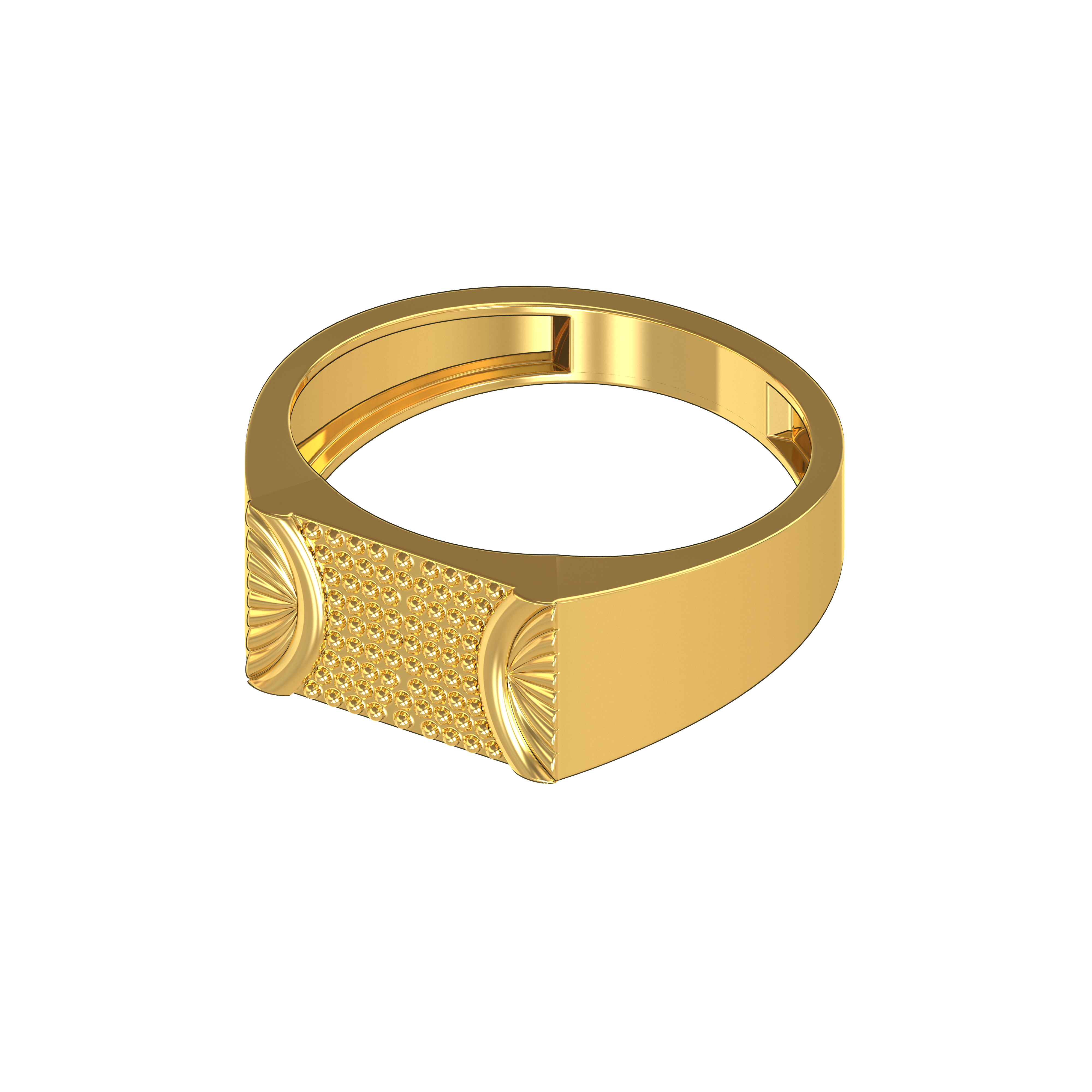 Two-Tone Gold Antique and Filigree Design Mens Fancy Initial Letter Z Ring  (JL# R9724) - Jewelry Liquidation