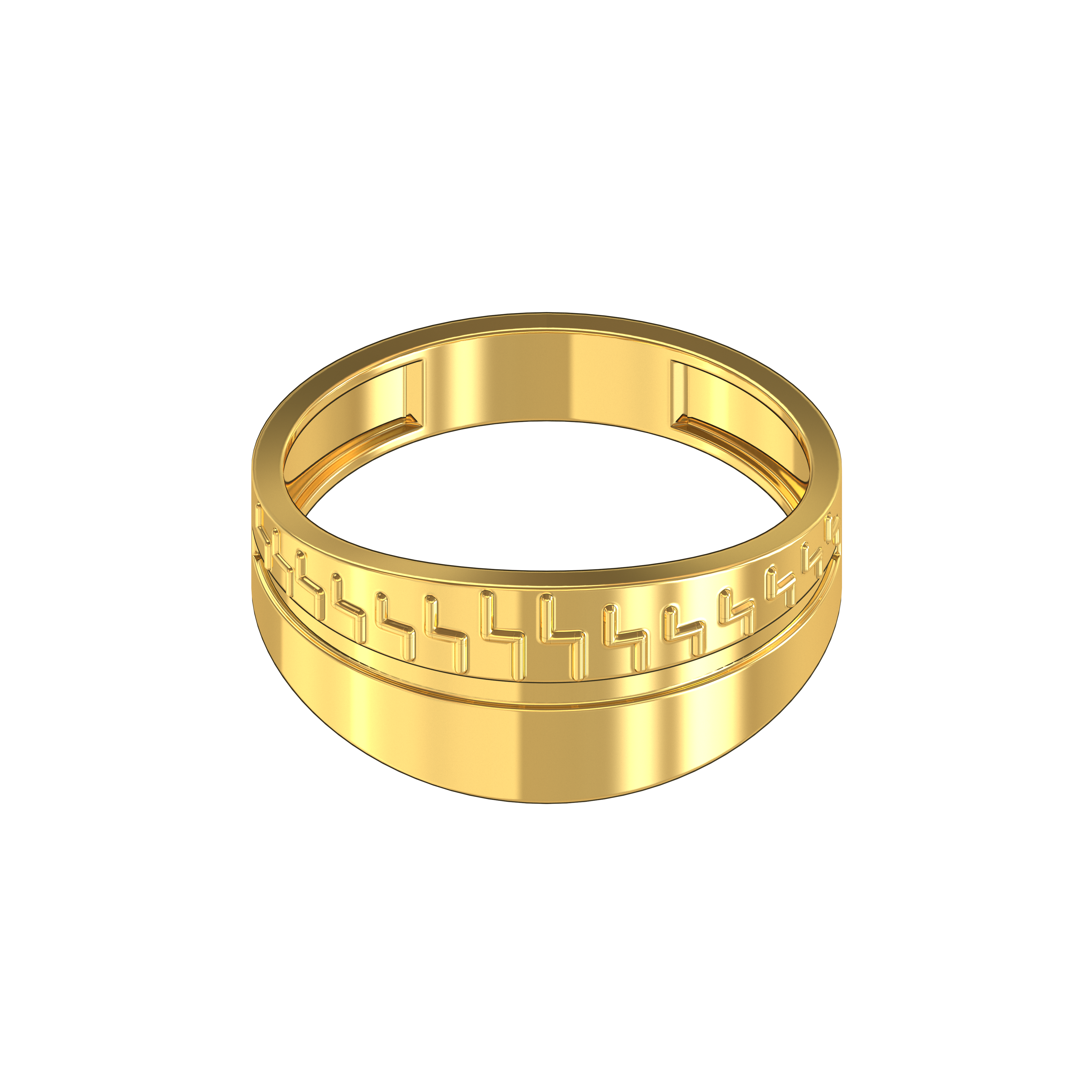 Plain-Strip-Design-Gold-Ring-Collections