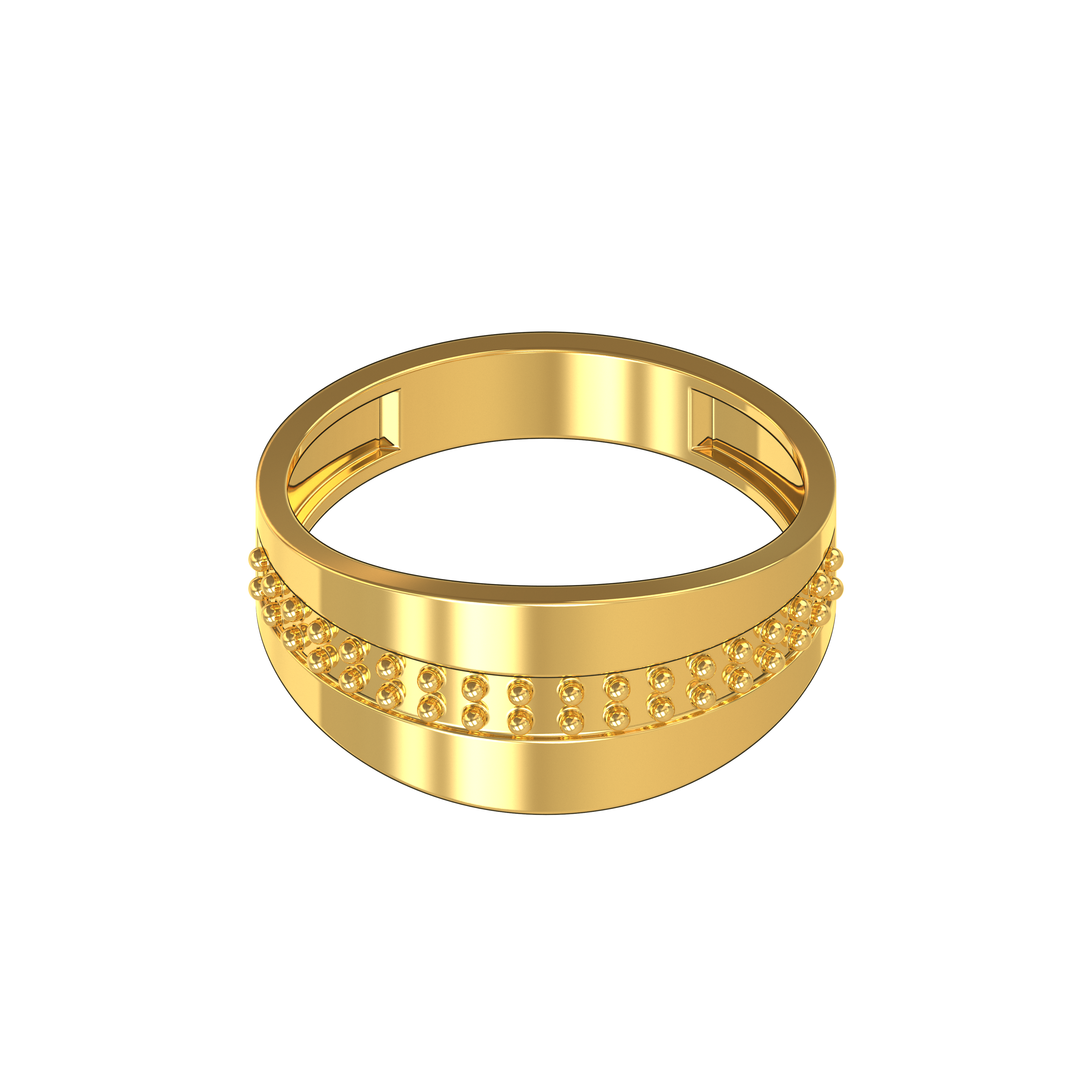 Plain-Strip-Design -Male-Gold-Ring