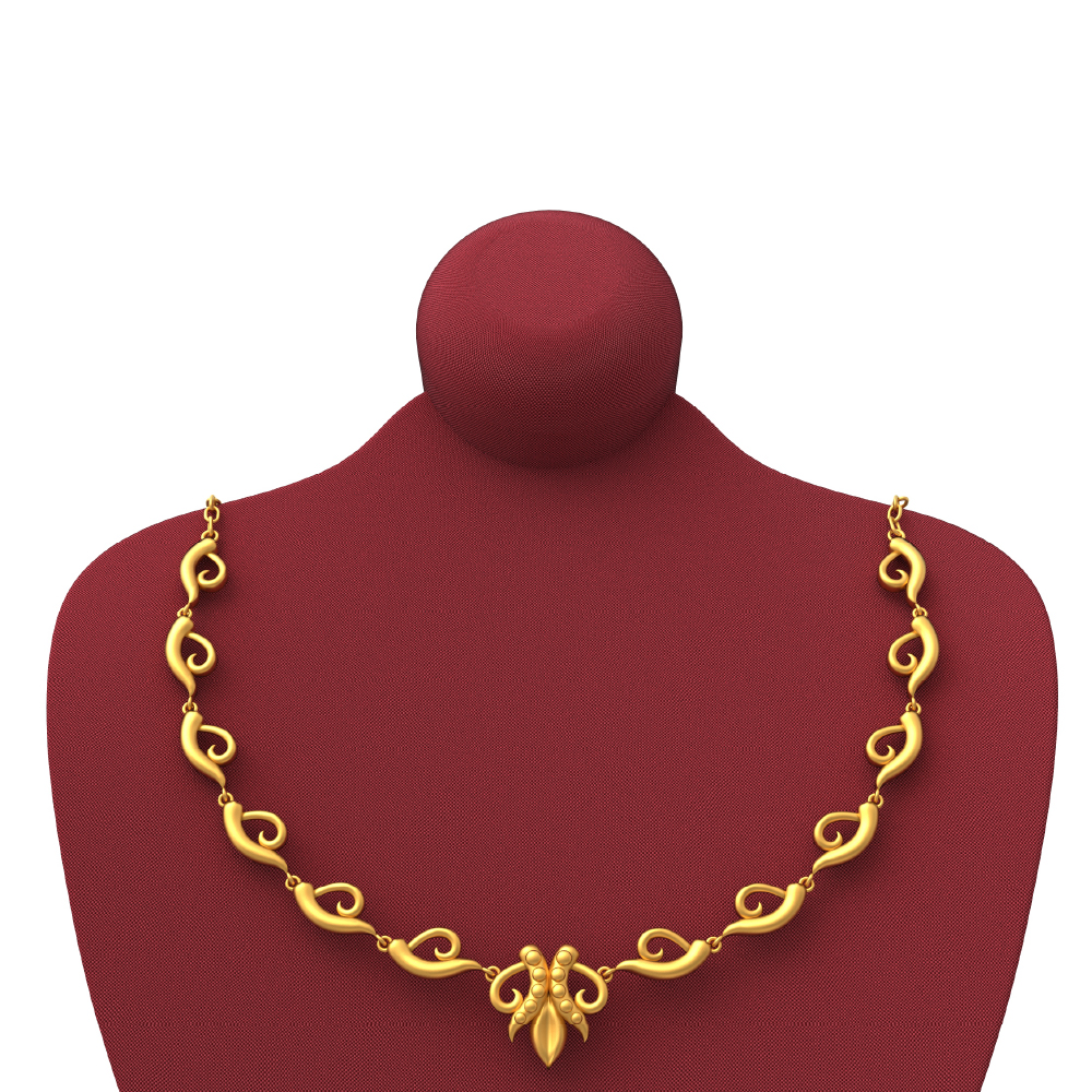gold necklace collection