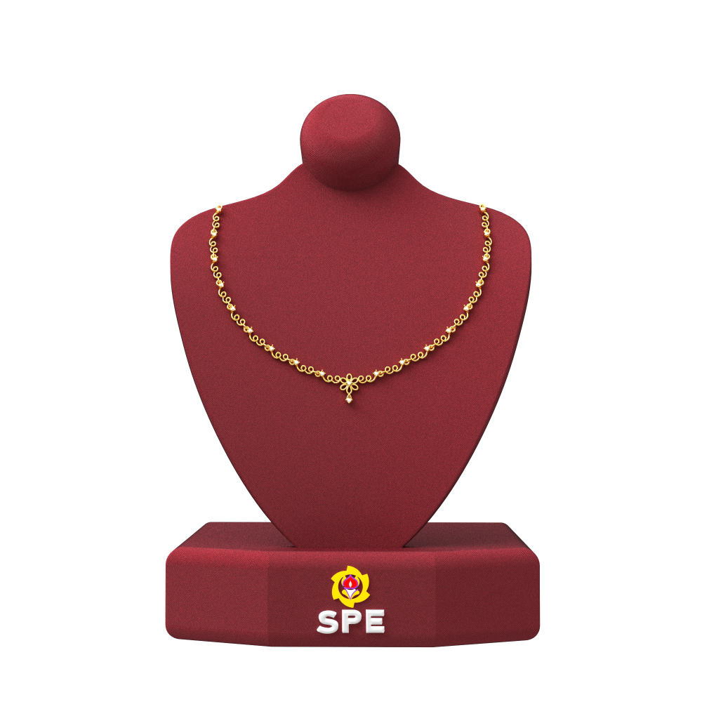 SPE Gold - Light Weight Gold Necklace Design | Poonamallee