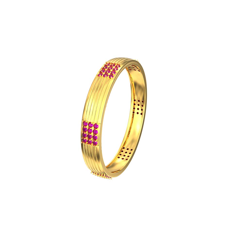 Bangles with Stone Strip Design