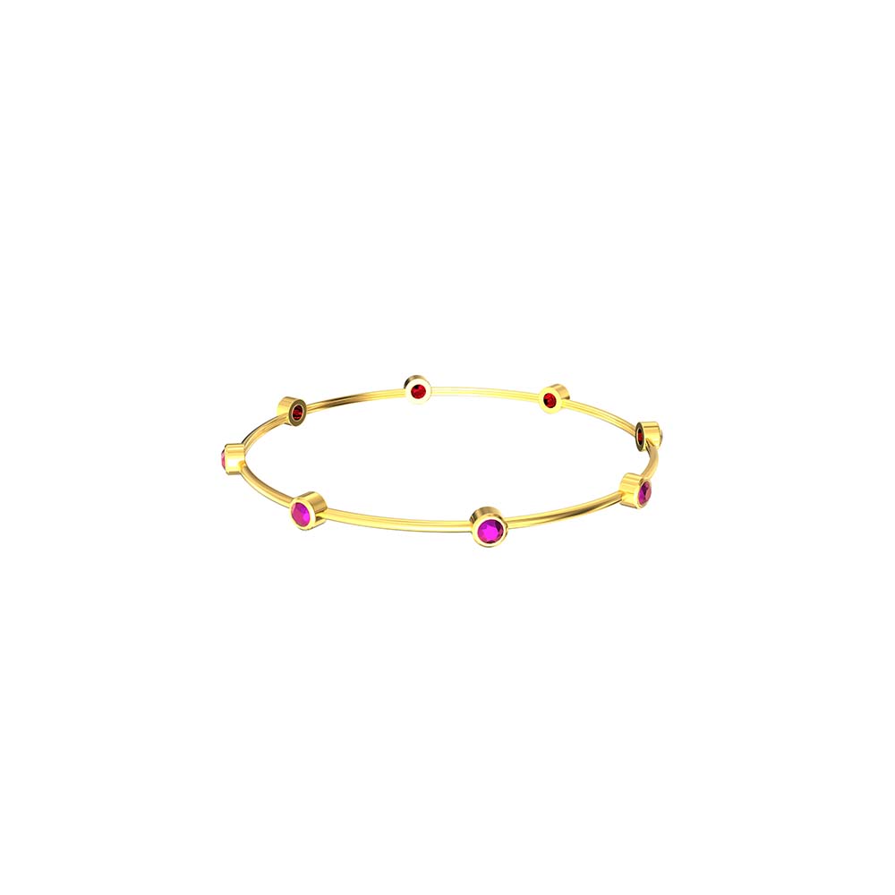 CZ American diamond Pink Stone Bangles set | High Rose Gold AD bracele –  Indian Designs