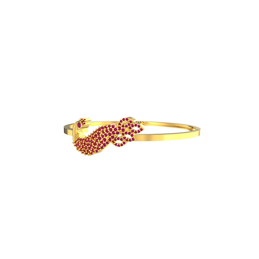 Dancing Peacock Diamond Bracelet for women under 50K - Candere by Kalyan  Jewellers