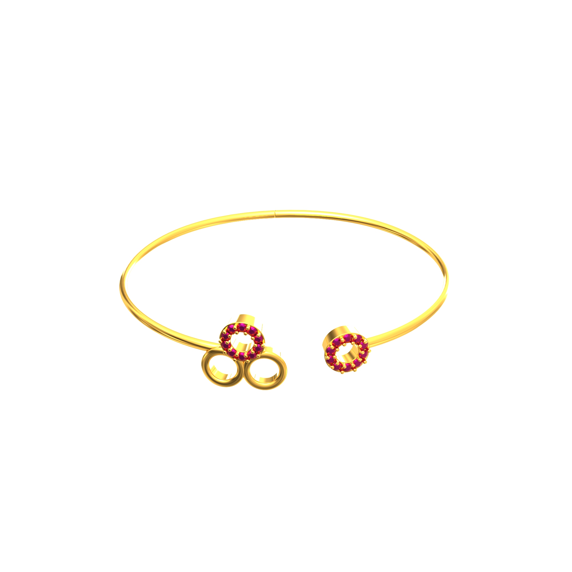 SPE Gold - Multiple Circle Design Bracelet For Women - Poonamallee