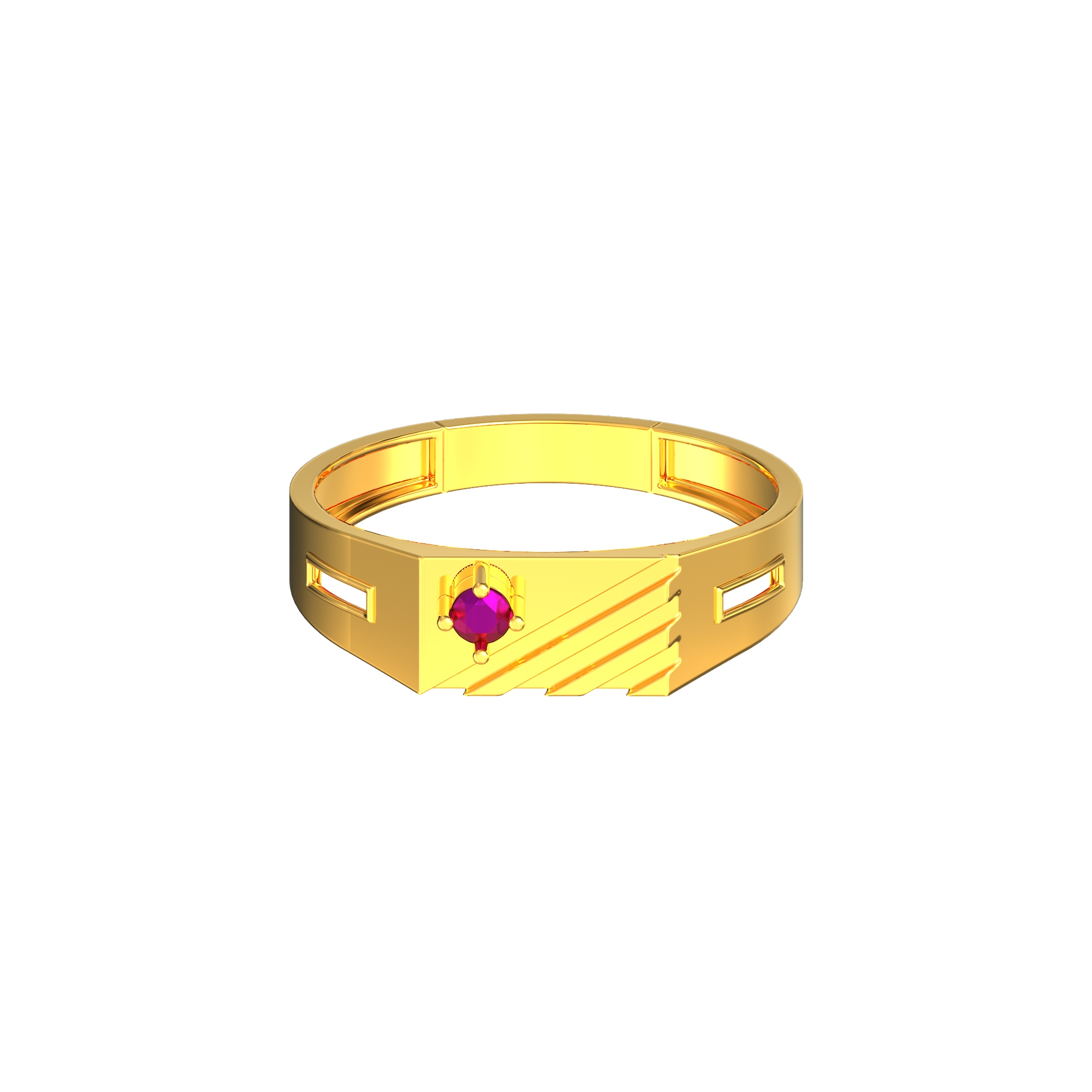 Pattern Design Gents Gold Ring-01-06