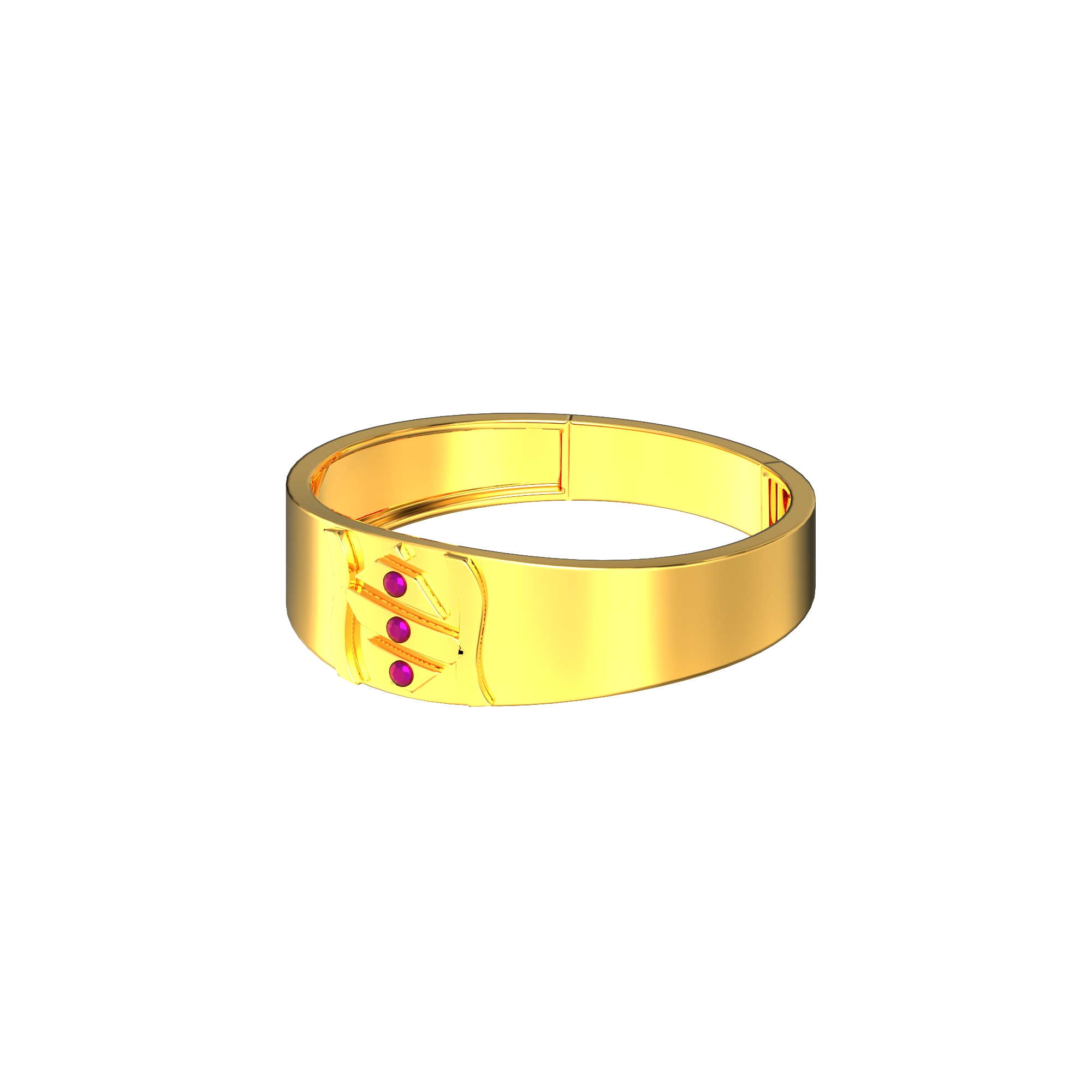 Pattern Design Gents Gold Ring-01-05