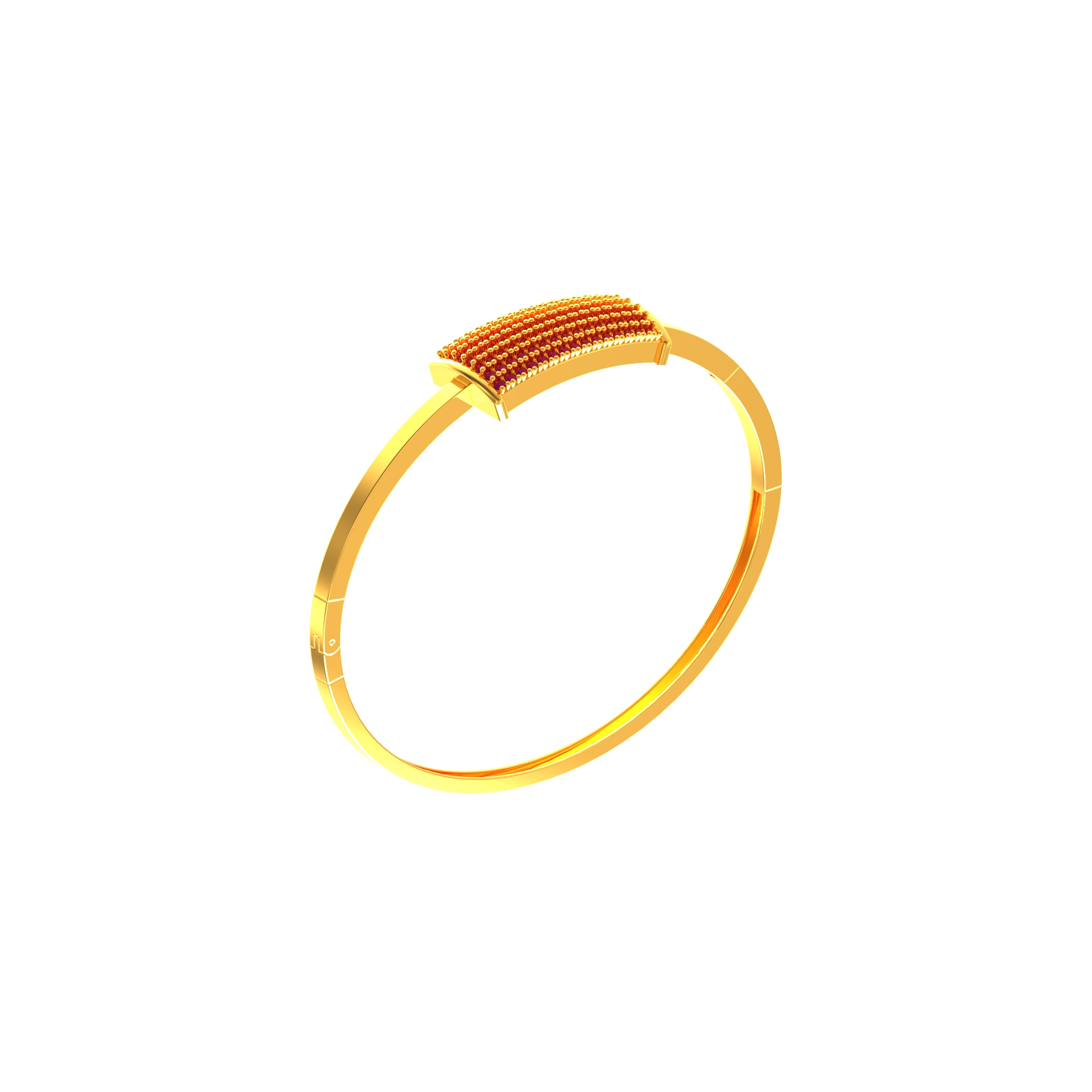 Rectangle At Centre Gold Bracelet