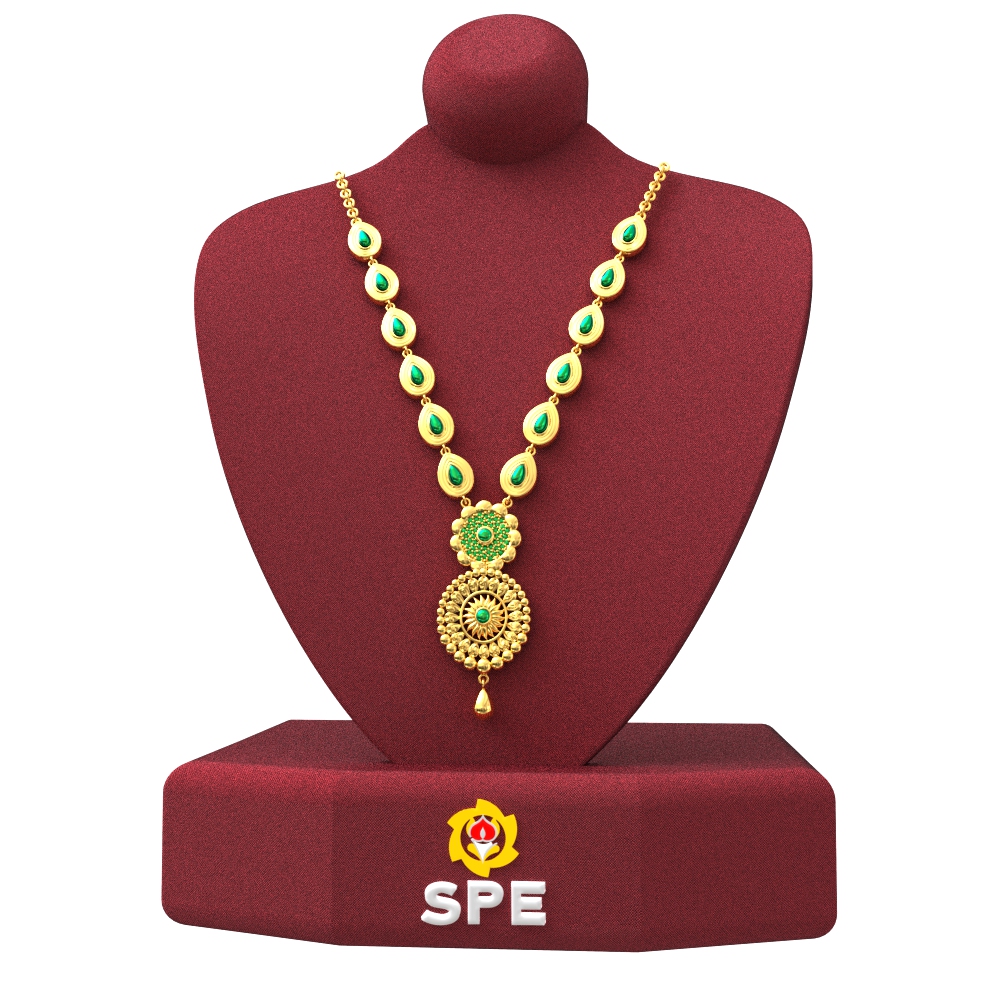 SPE Gold - Same Color Stone Gold Haram - SPE Gold, Chennai