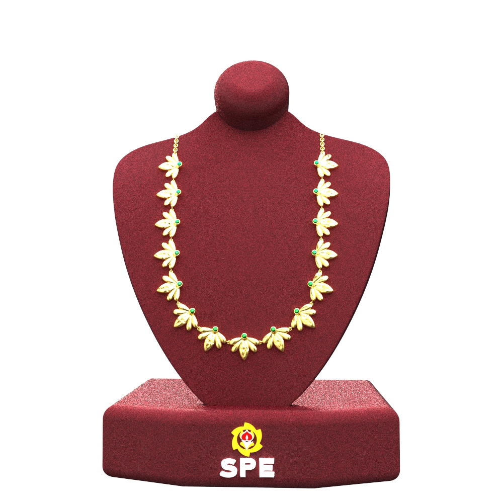 SPE Gold - Gold Haram With Stone - SPE Gold, Chennai