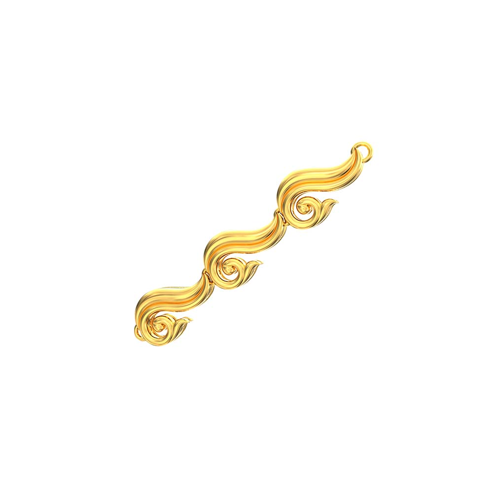 Wave Like Gold Bracelet For Women