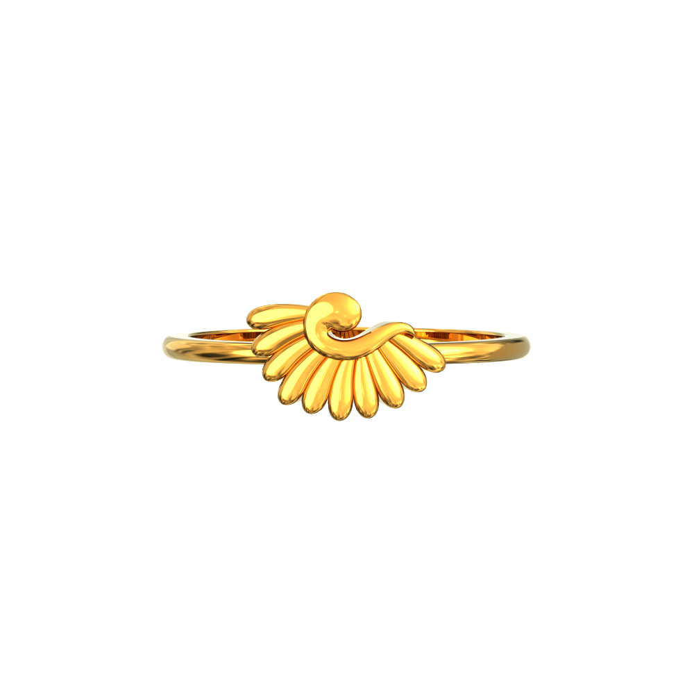 gold ring with peacock