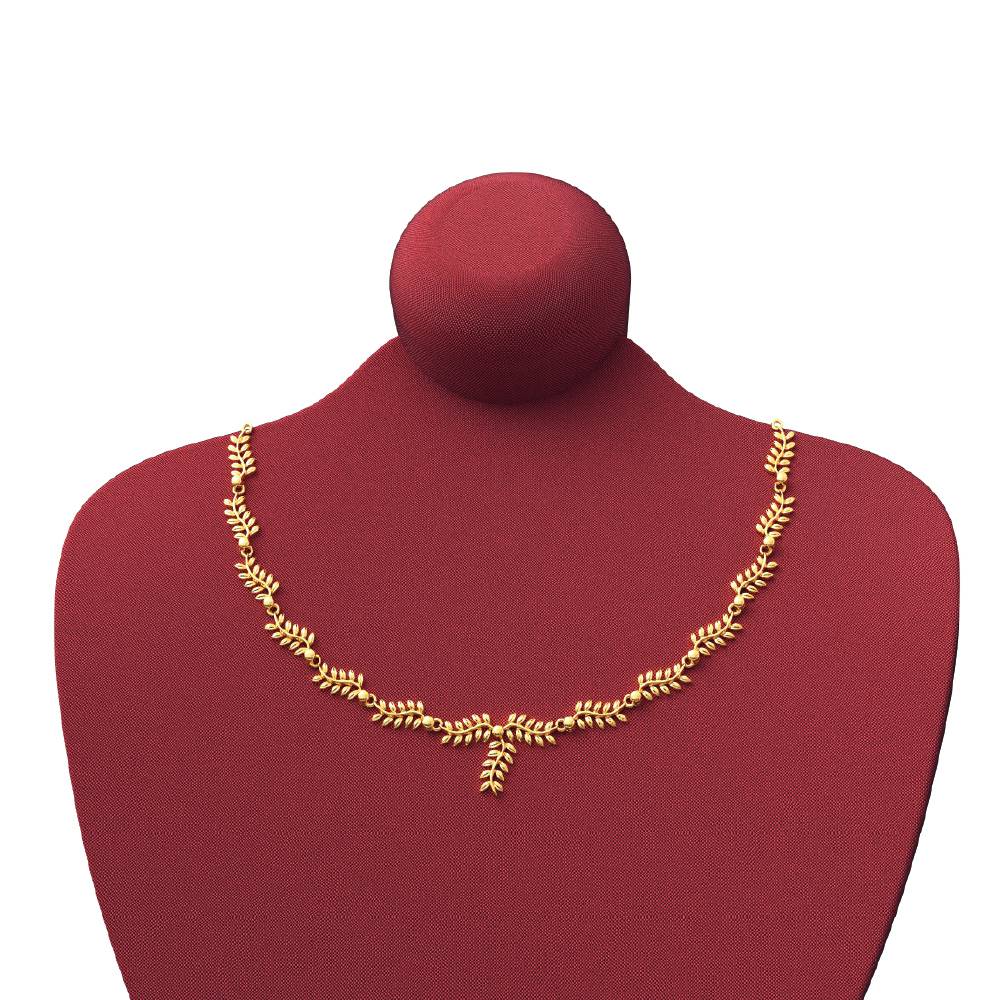 Designer light weight gold necklace for women & girl – Simple Craft Ideas