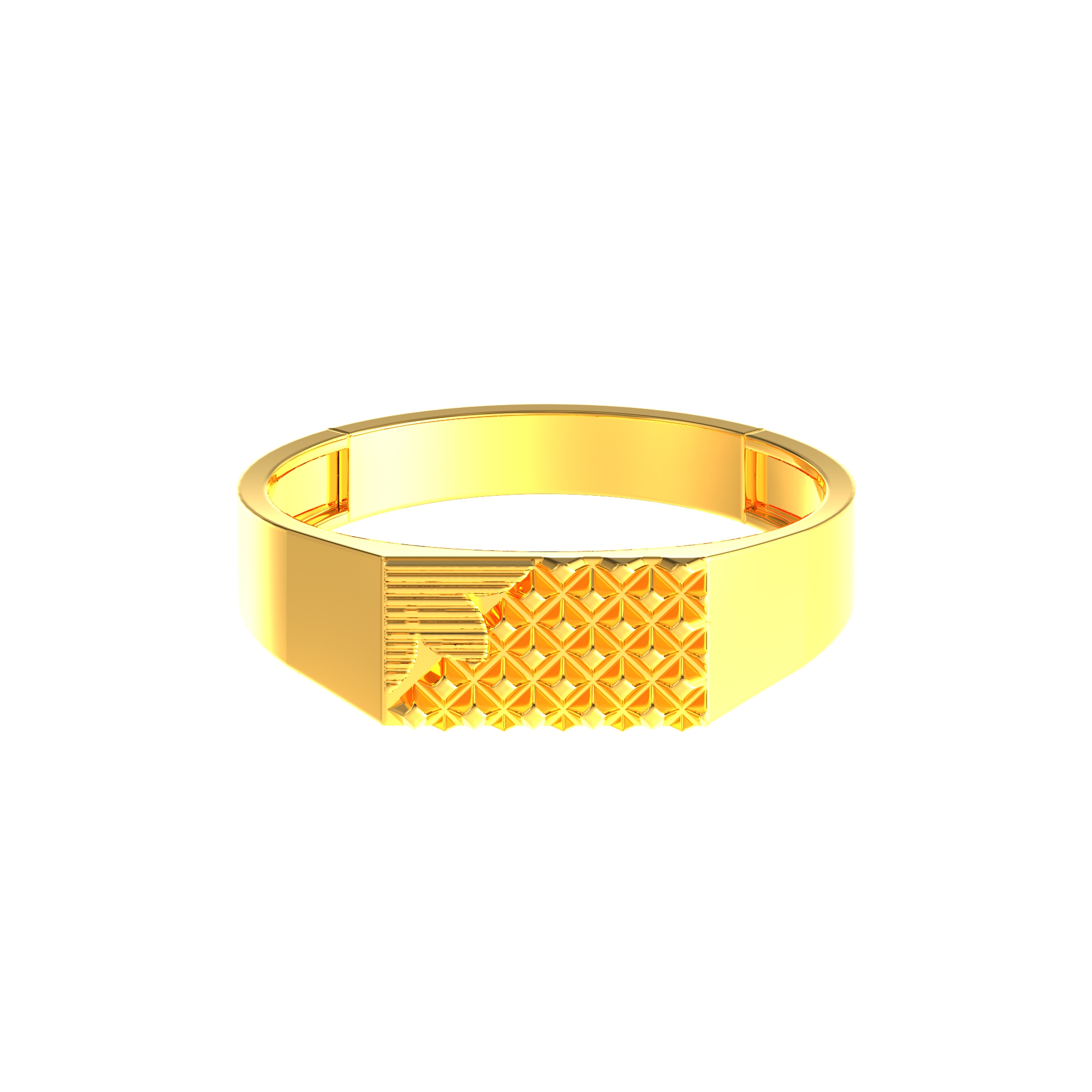 Square Shape Gold Ring
