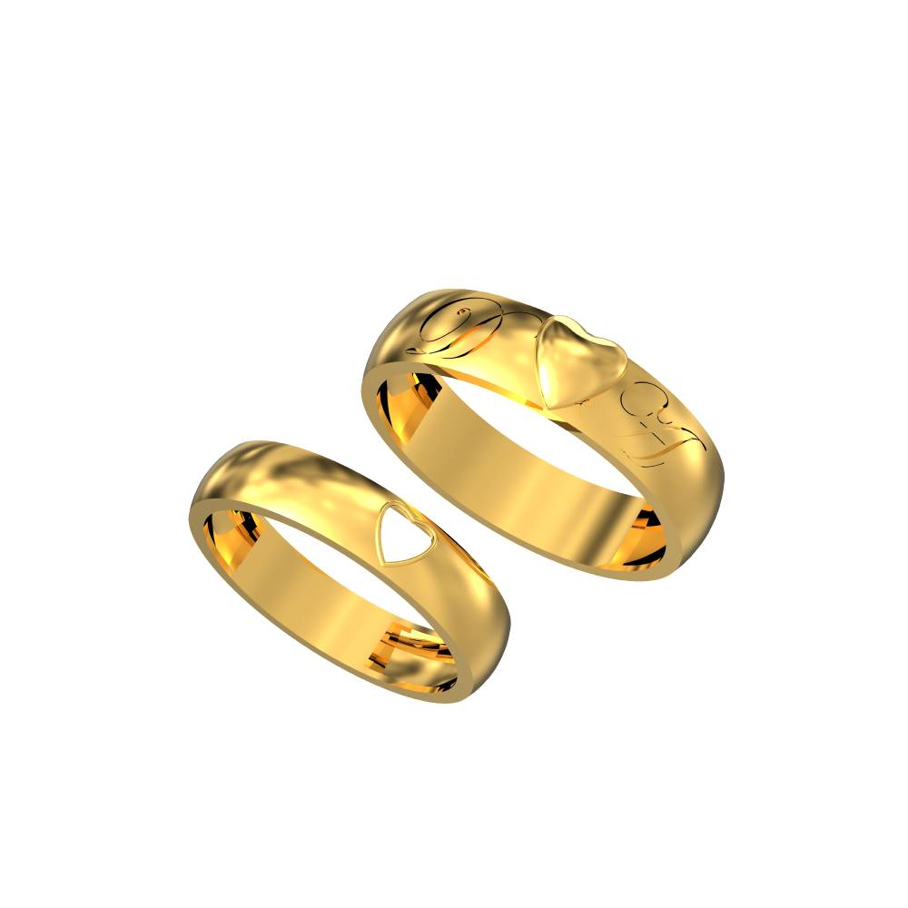 Floral Ring Designs Online | Gold Flower Pattern Band|