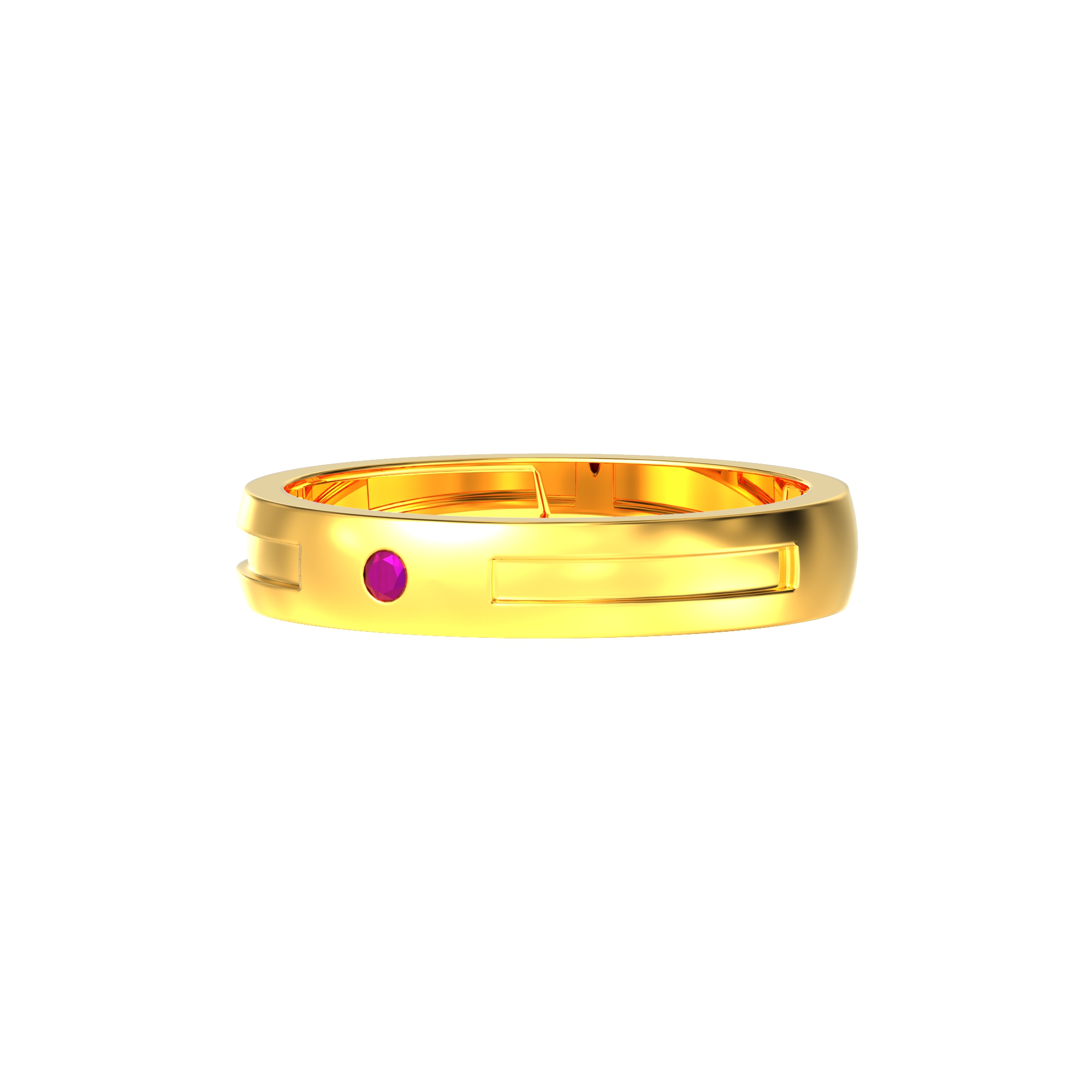 gold ring geometric design