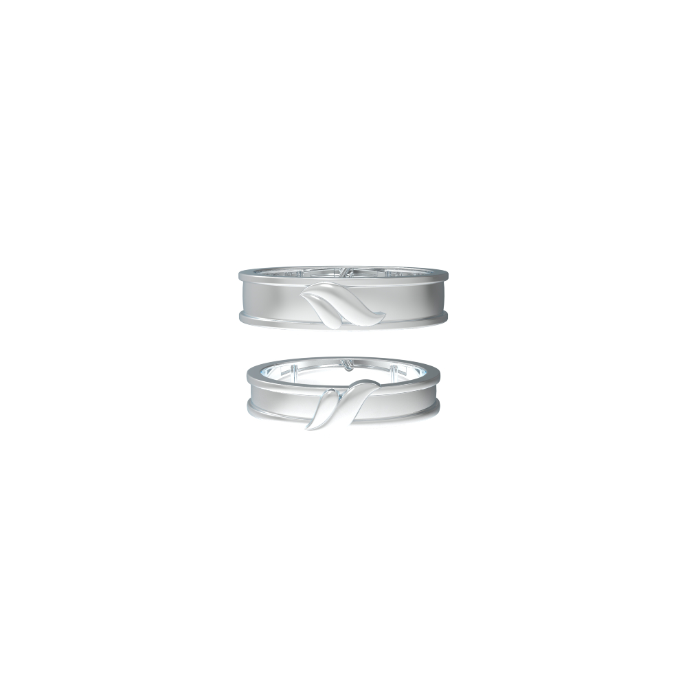 Jack and Sally Matching Promise Rings for Couples Titanium Stainless –  GardeniaJewel