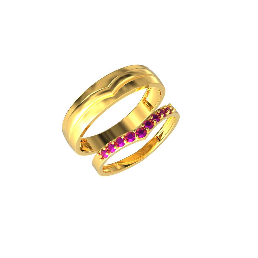 Golden Glowing in Love Couple Rings – GIVA Jewellery
