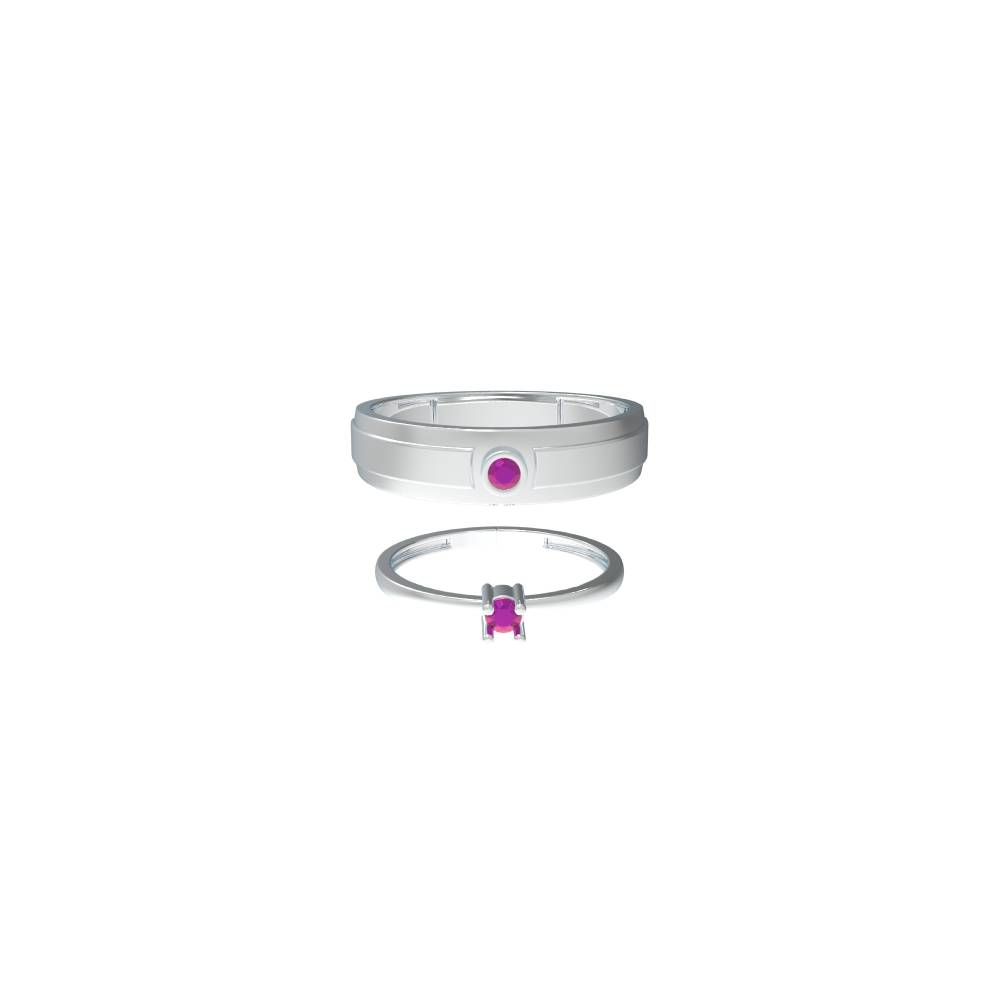 Sun and Moon Couple Ring (Real Silver & Adjustable) – Meraki Silver Official