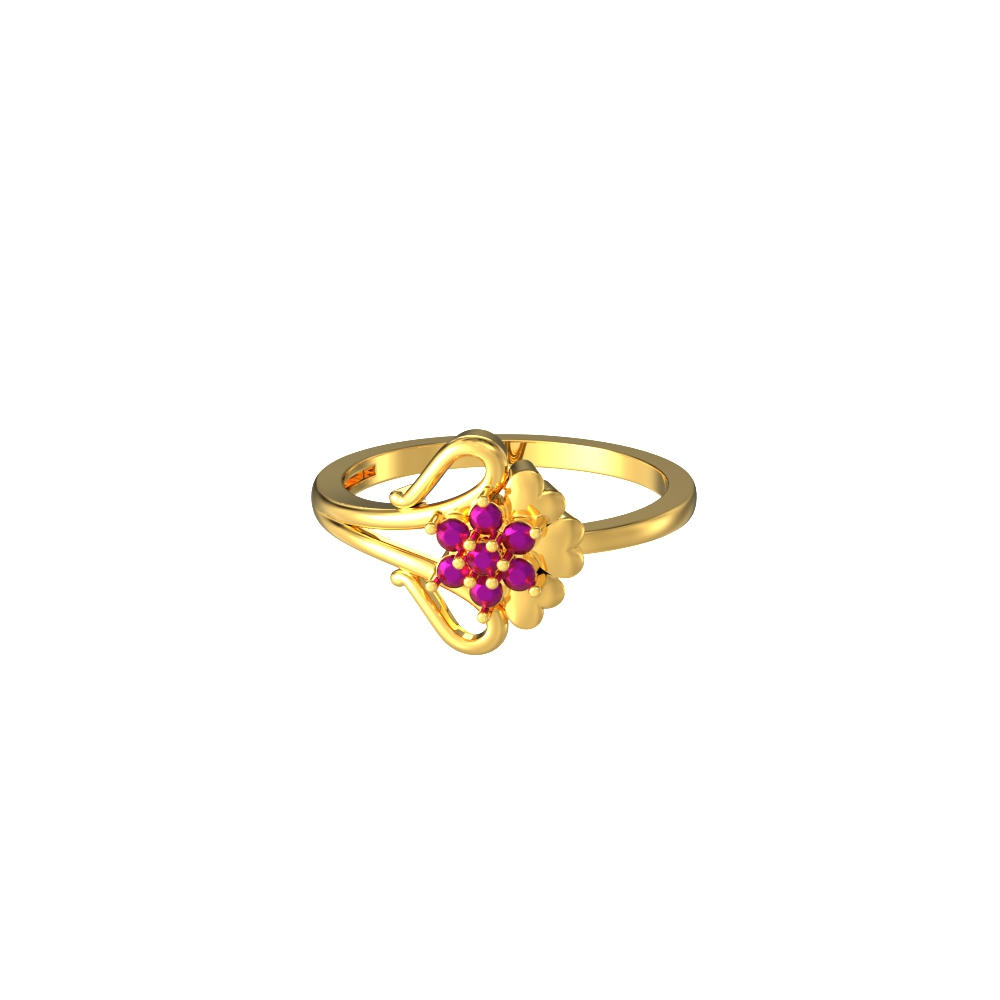 22k Attractive Stone Female Gold Ring