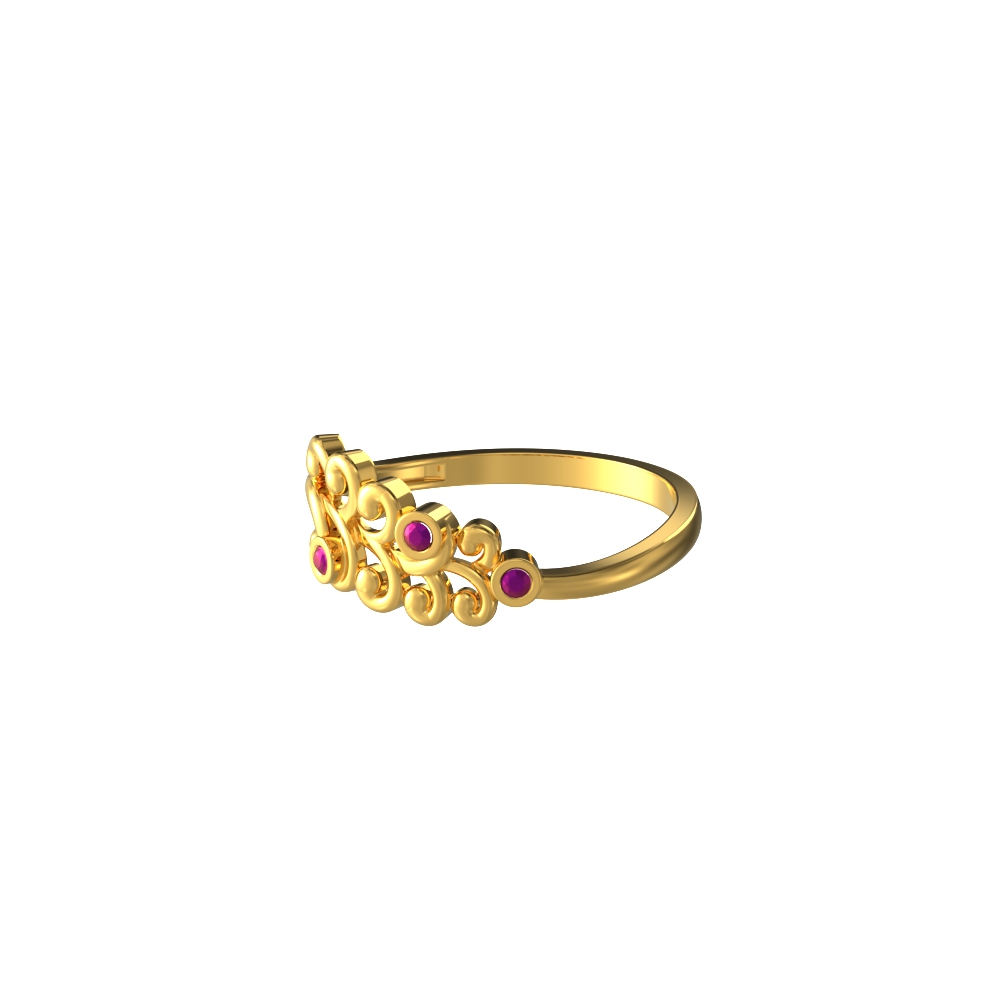 22k Gold Attractive Stone Female Ring