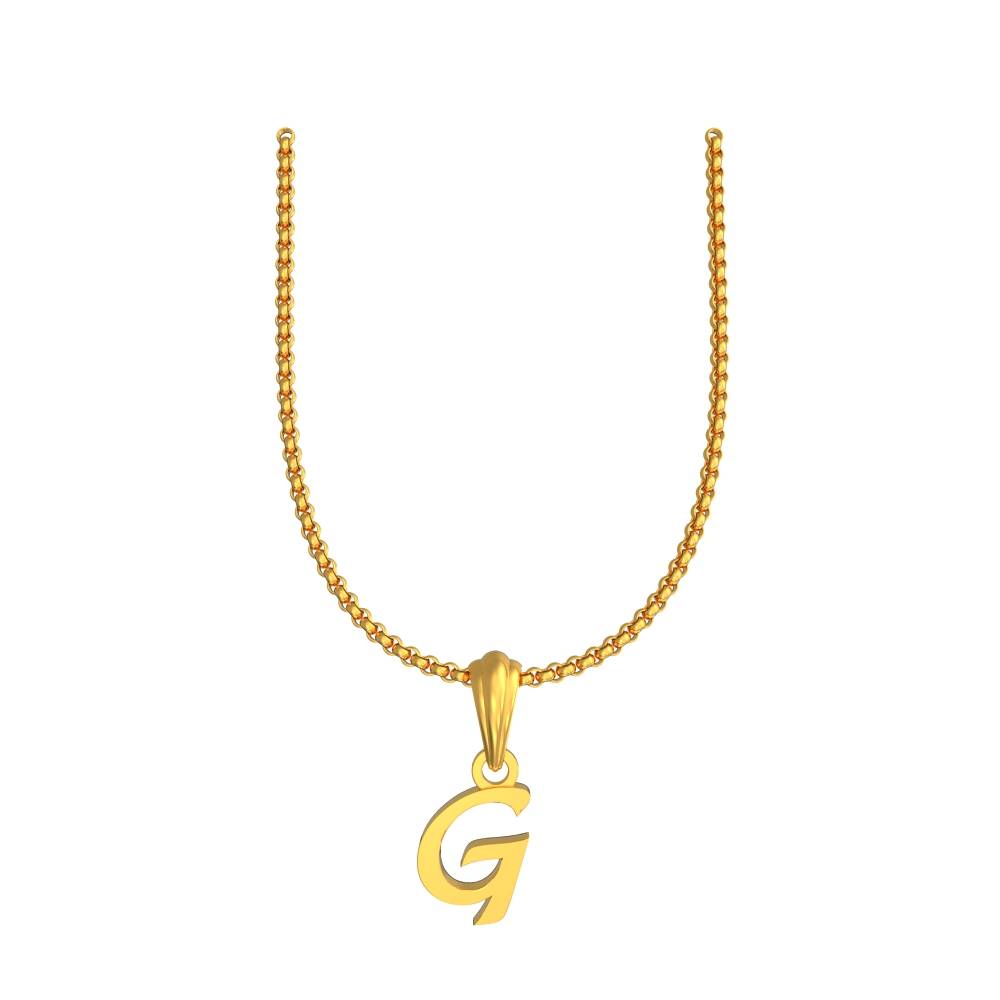 Alphabet G Letter Pendant Design