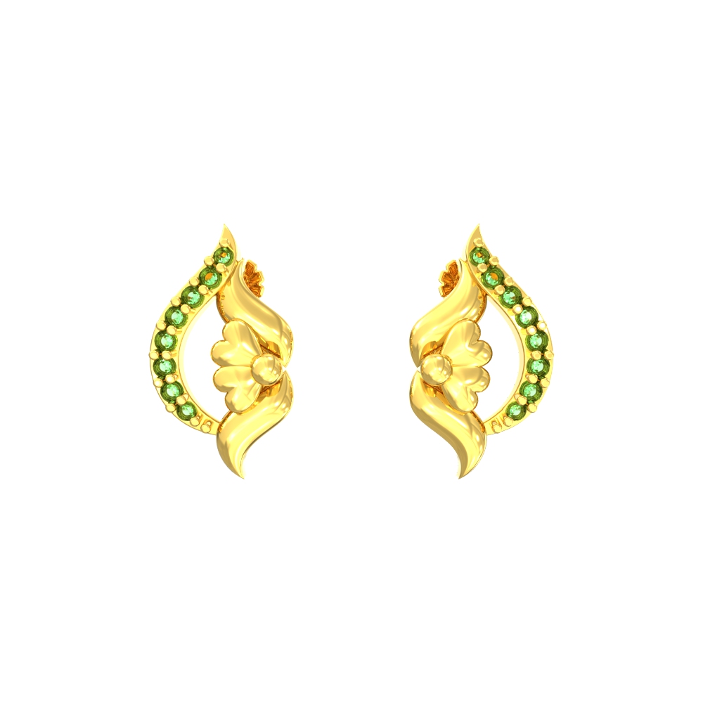 Blossom Floret Gold Earrings