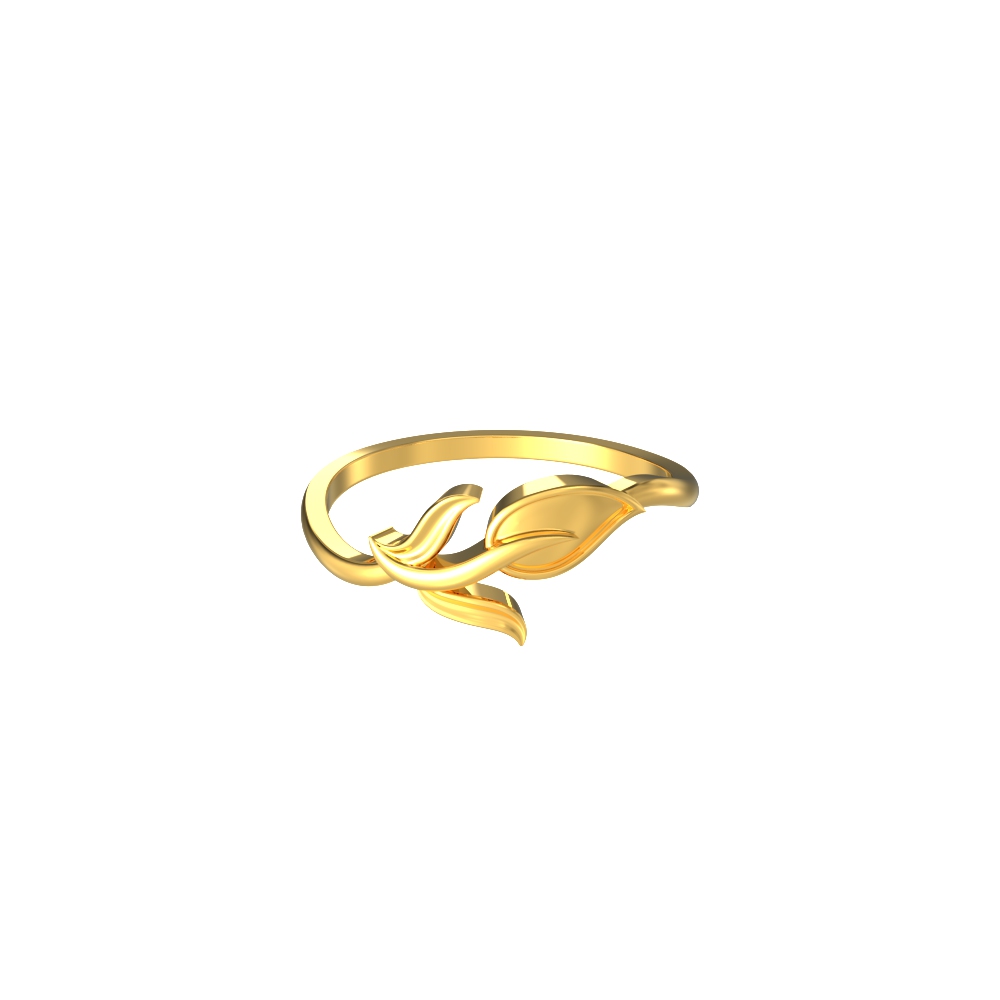 Captivating Leaf Gold Ring