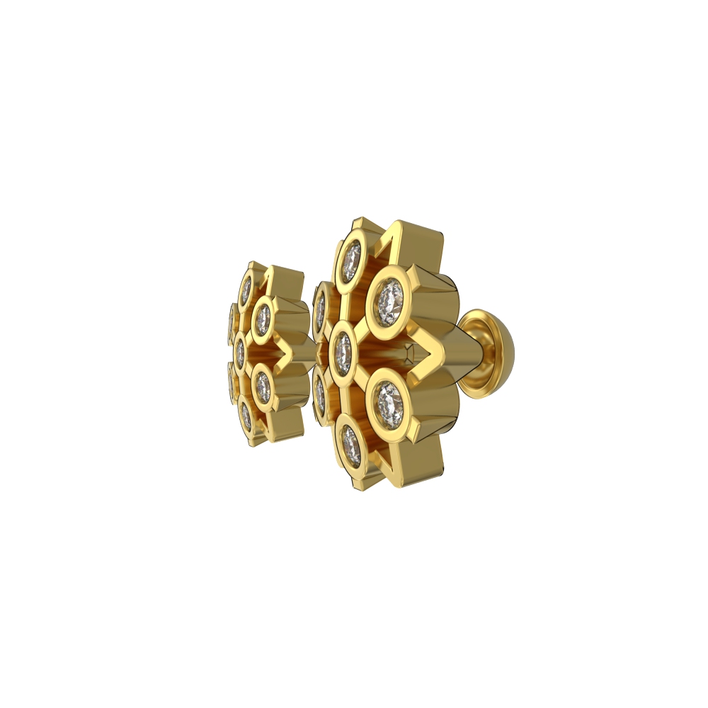 Eternal Sparking Gold Studs Chennai