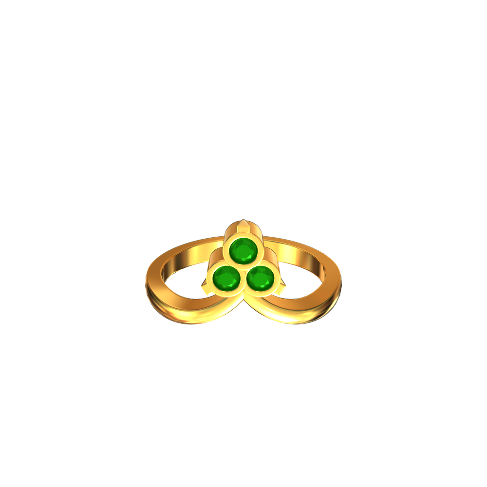 Buy Trio Gemstone Gold Ring For Women