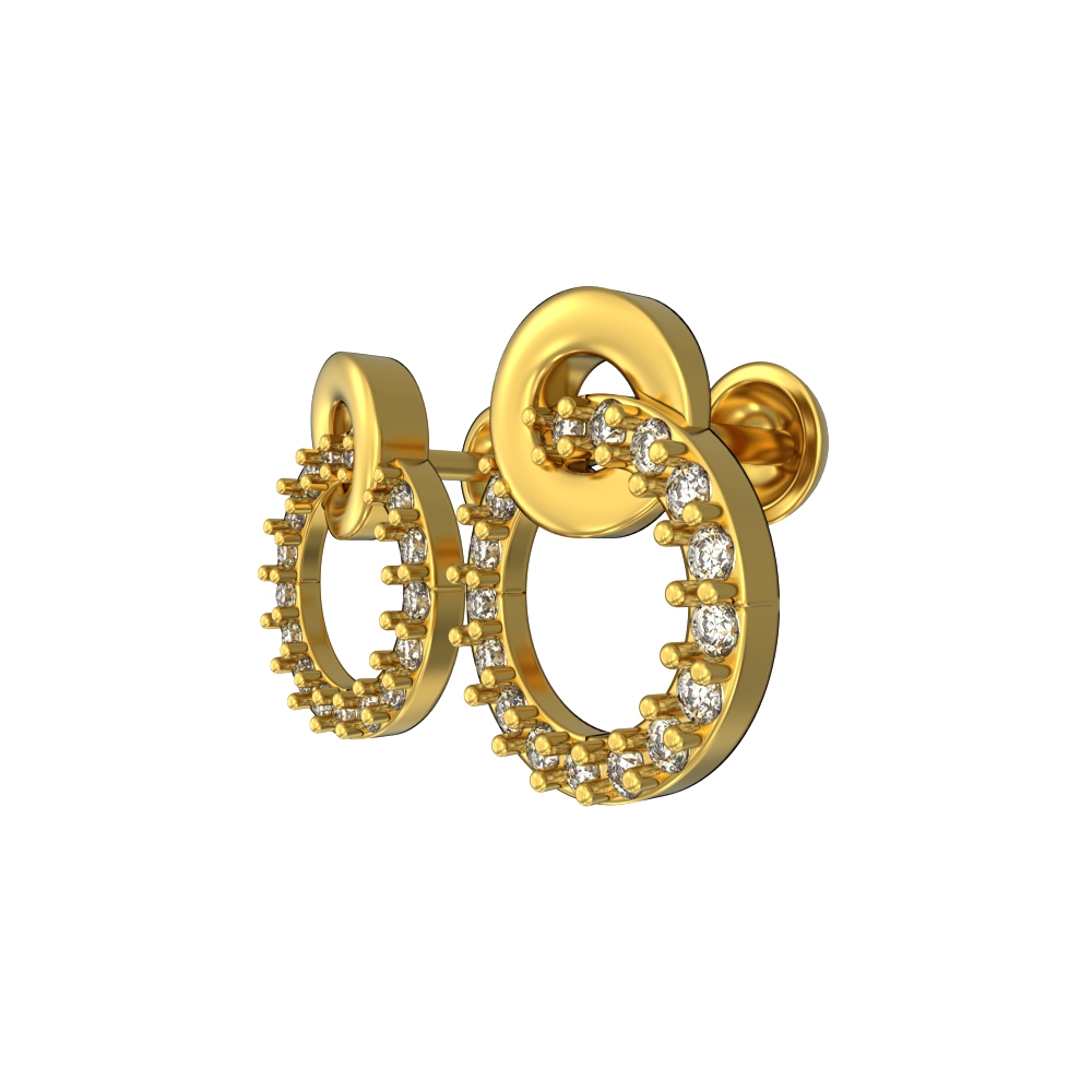 Fashion Huggies Gold Earrings Chennai