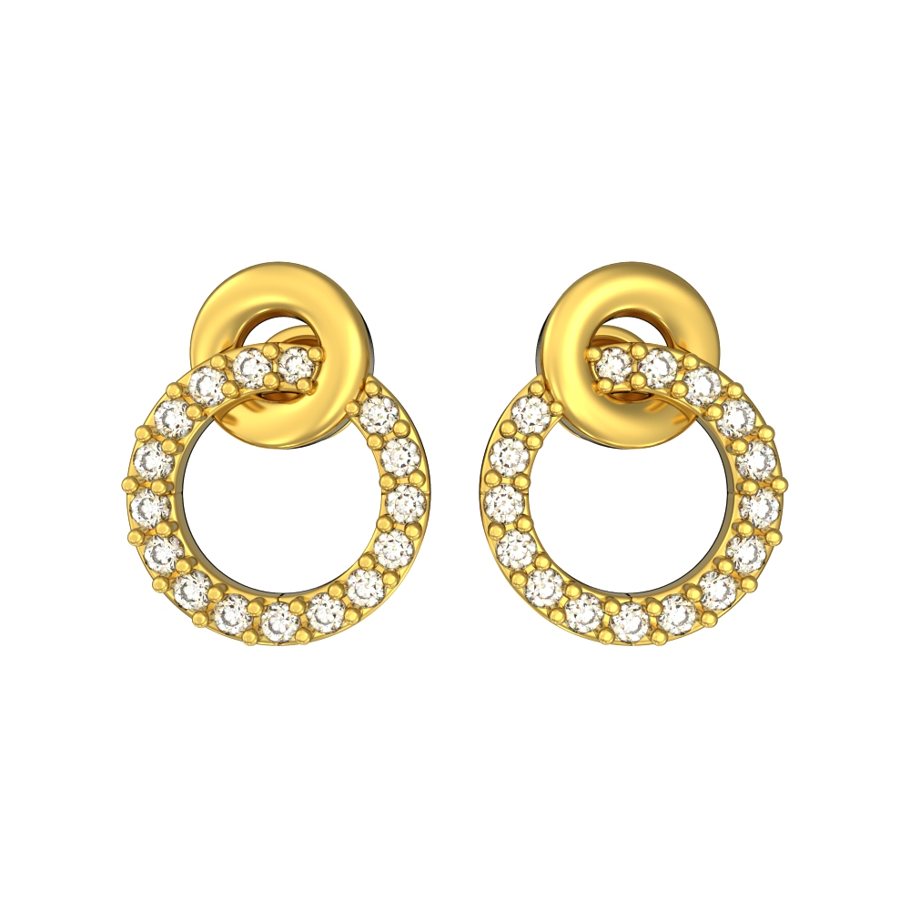 Fashion Huggies Gold Earrings