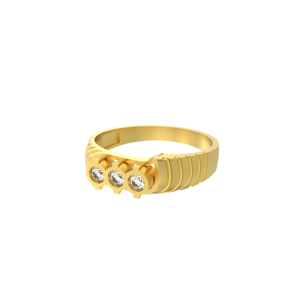 Egypt Ring - 24k Gold Dipped Triple Gemstone Floating Knuckle Ring – Mei  Elizabeth