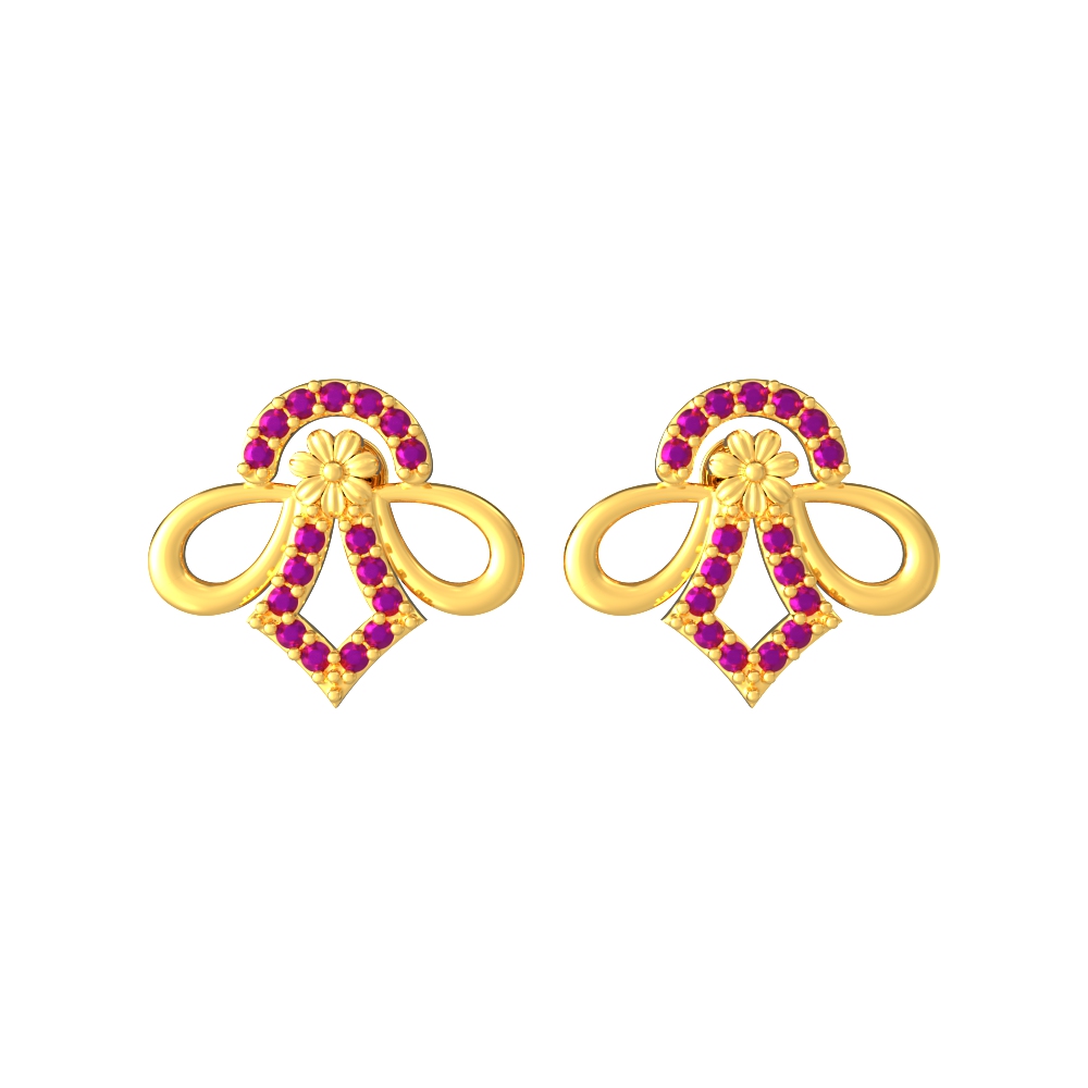 Light Weight Gold Earring