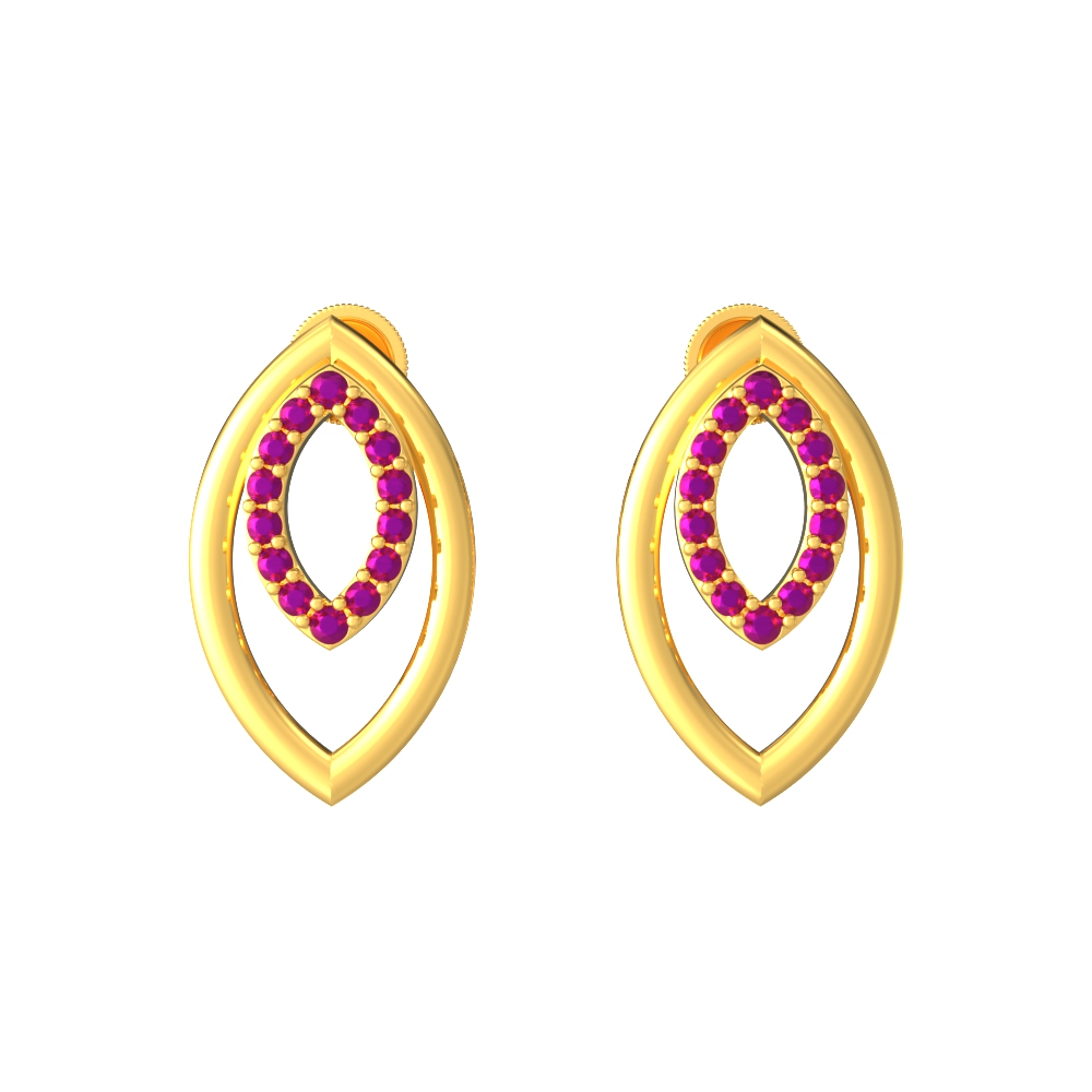 Marquise Gold Earrings