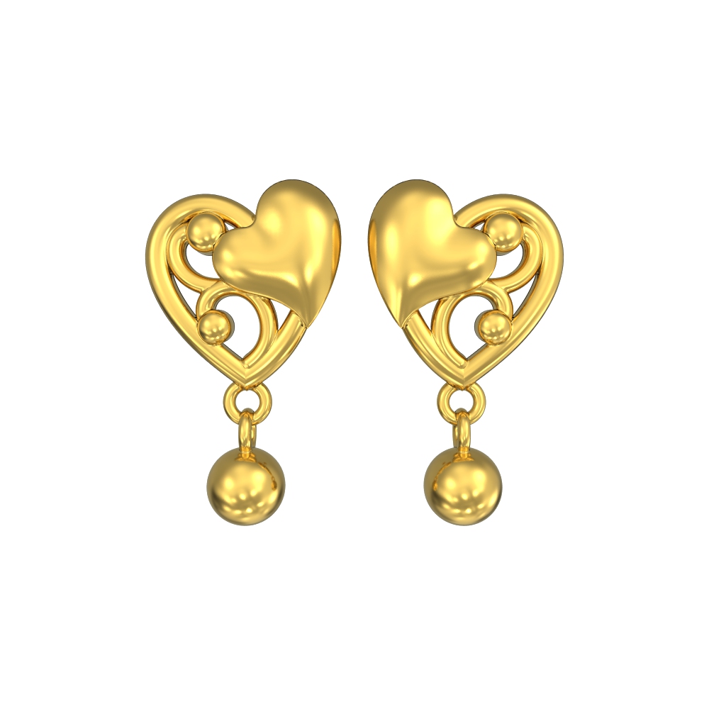 Peacock-and-Heart-Design-Gold-Drops