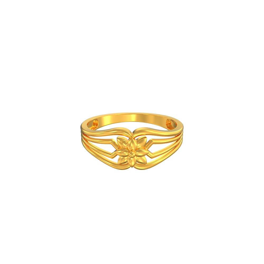 Plain Femail 22k Gold Ring