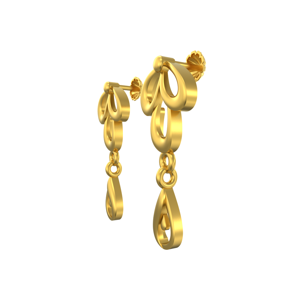 Simple gold Earring